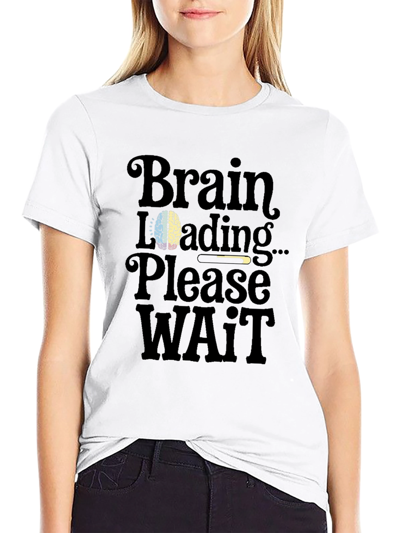 Brain Loading T-Shirt - Funny Geek Tee