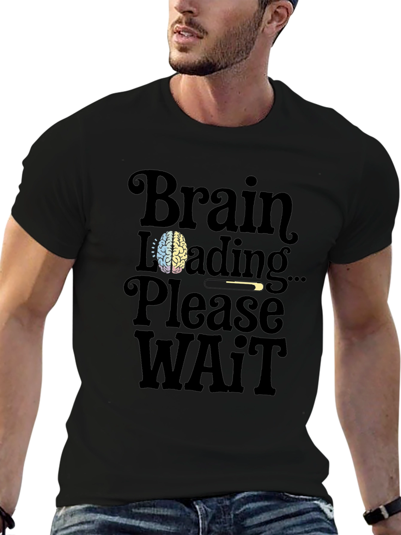 Brain Loading T-Shirt - Funny Geek Tee