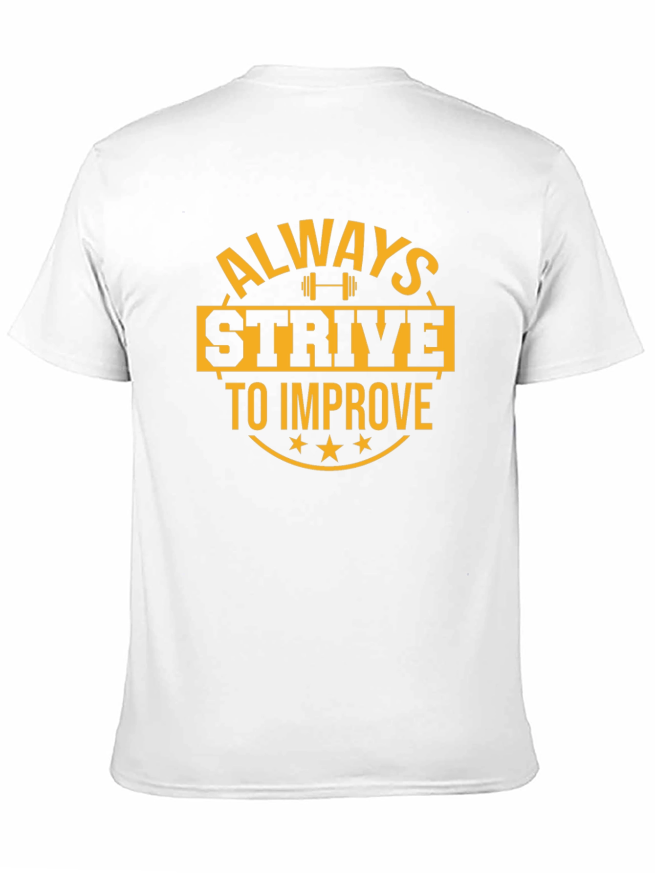 Always Strive to Improve Black Graphic Tee