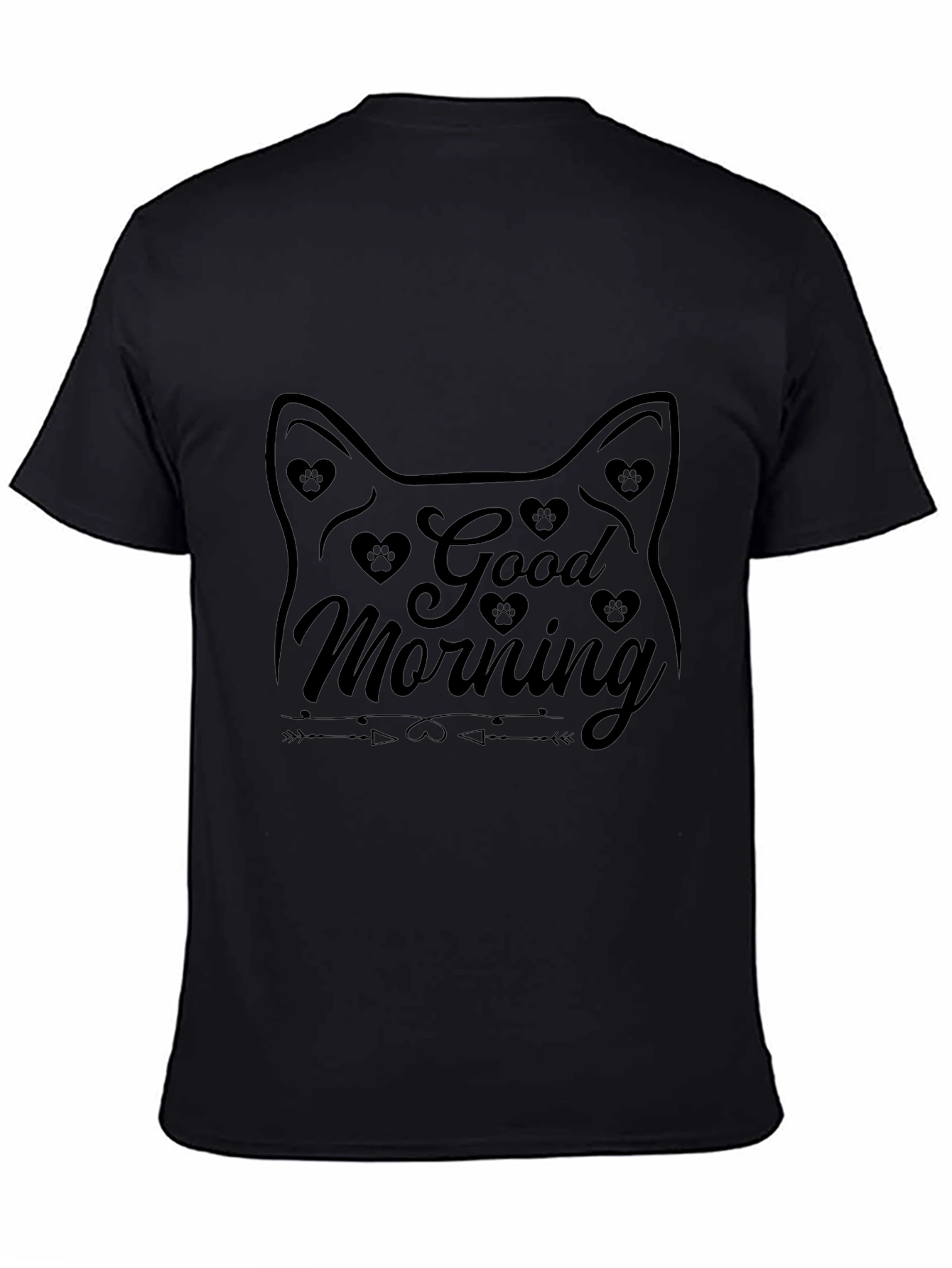Good Morning Cat Graphic Tee