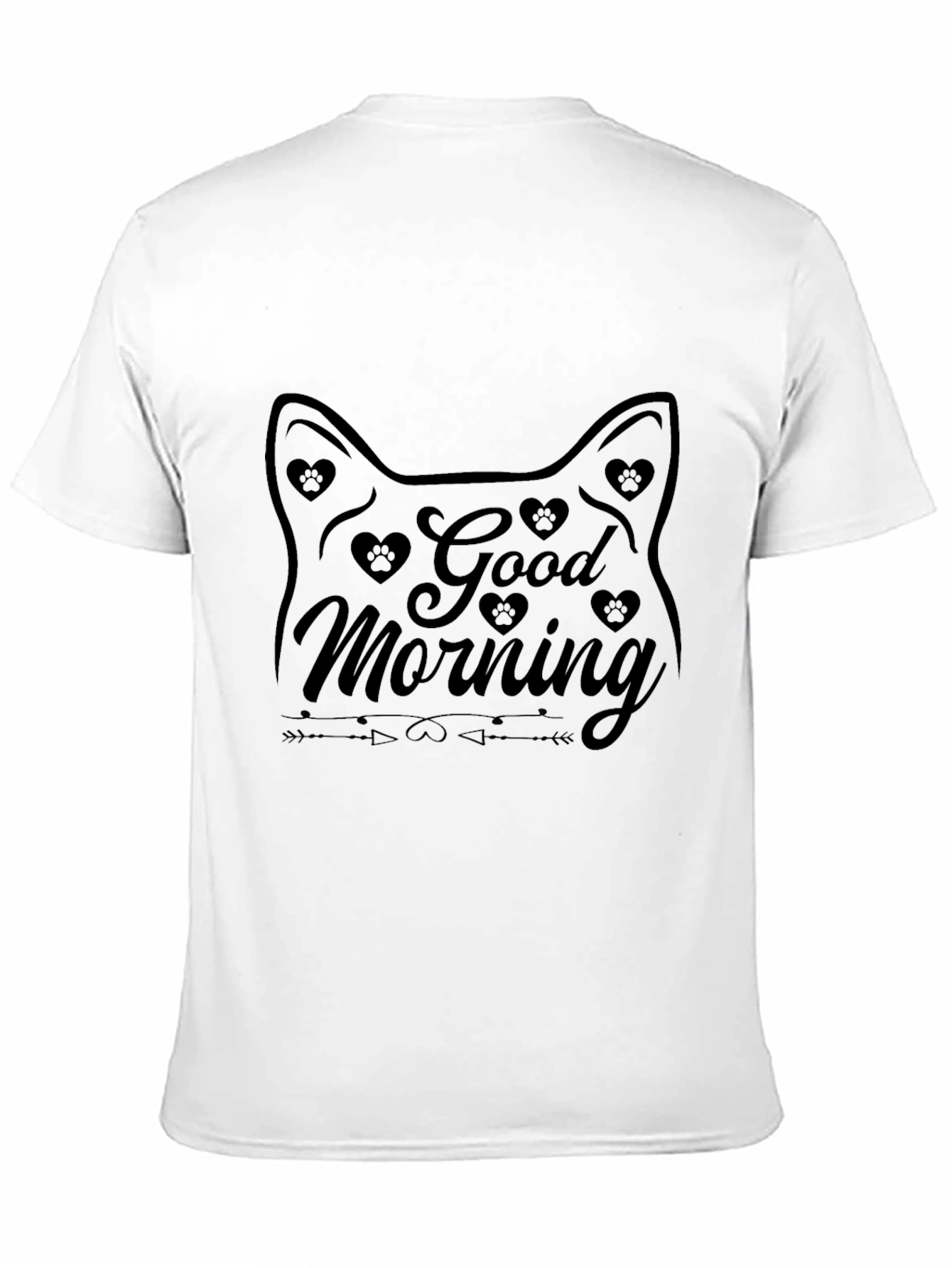 Good Morning Cat Graphic Tee