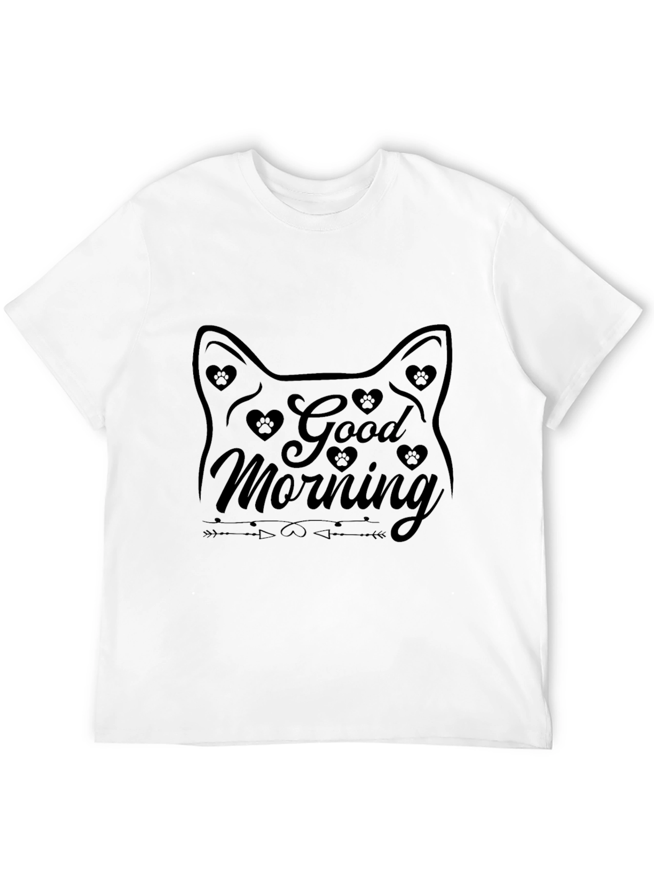 Good Morning Cat Graphic Tee
