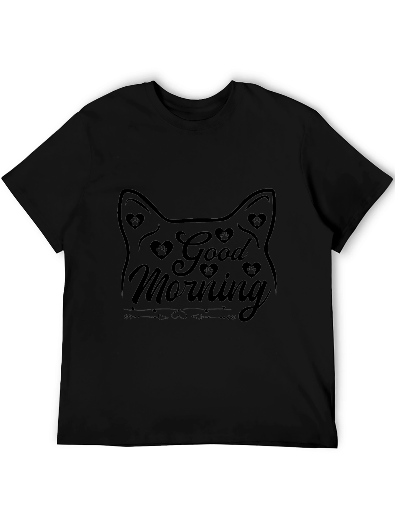 Good Morning Cat Graphic Tee