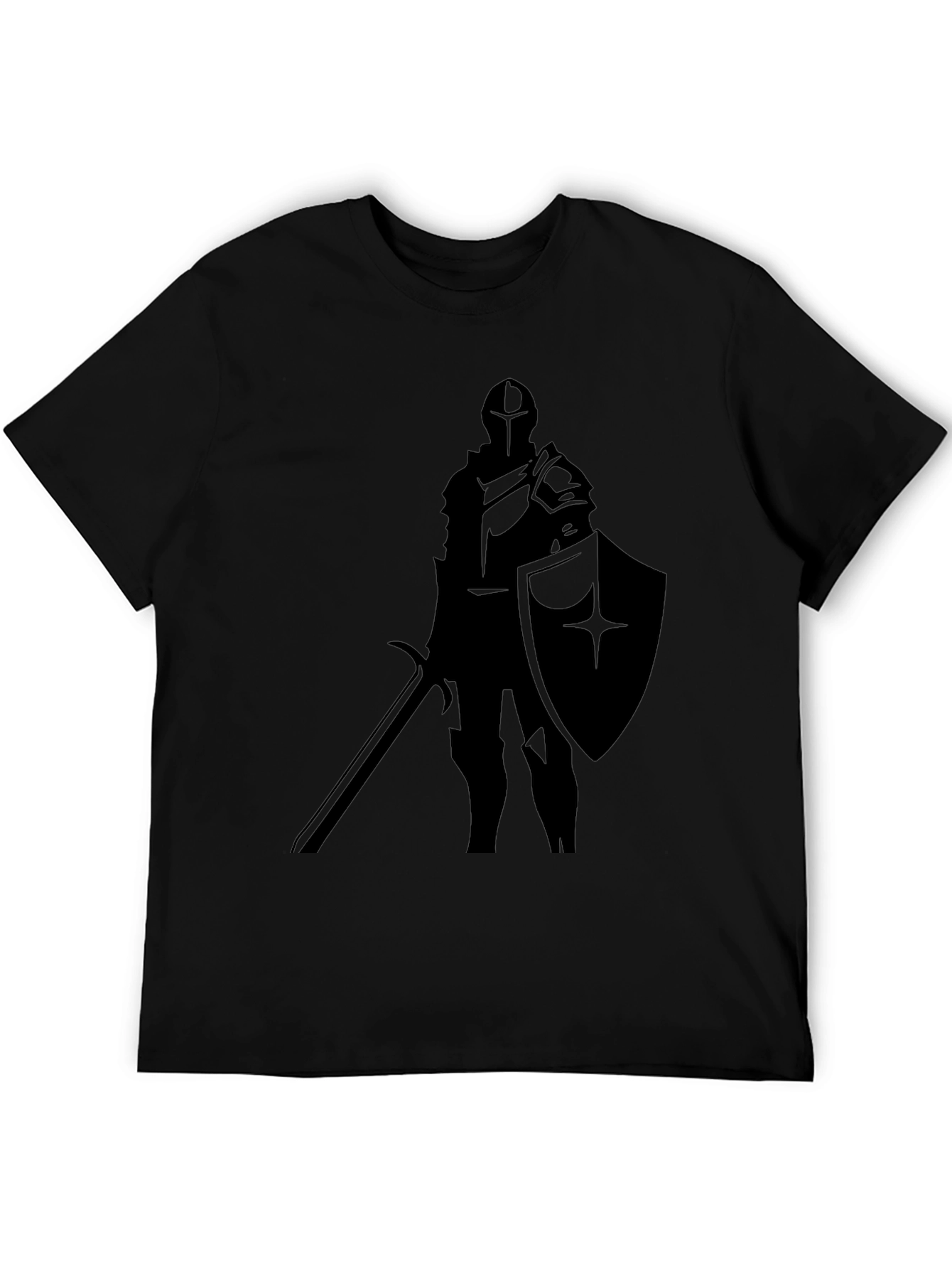 Knight Silhouette T-Shirt - Medieval Warrior Tee