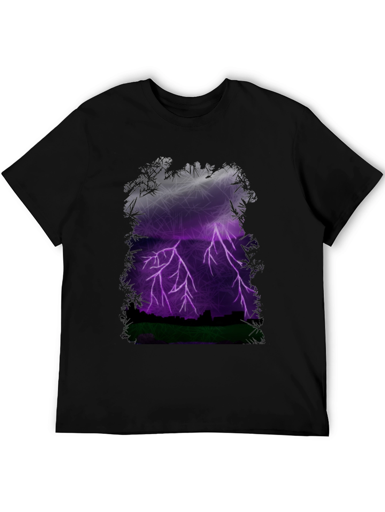 Lightning Cityscape Graphic Tee