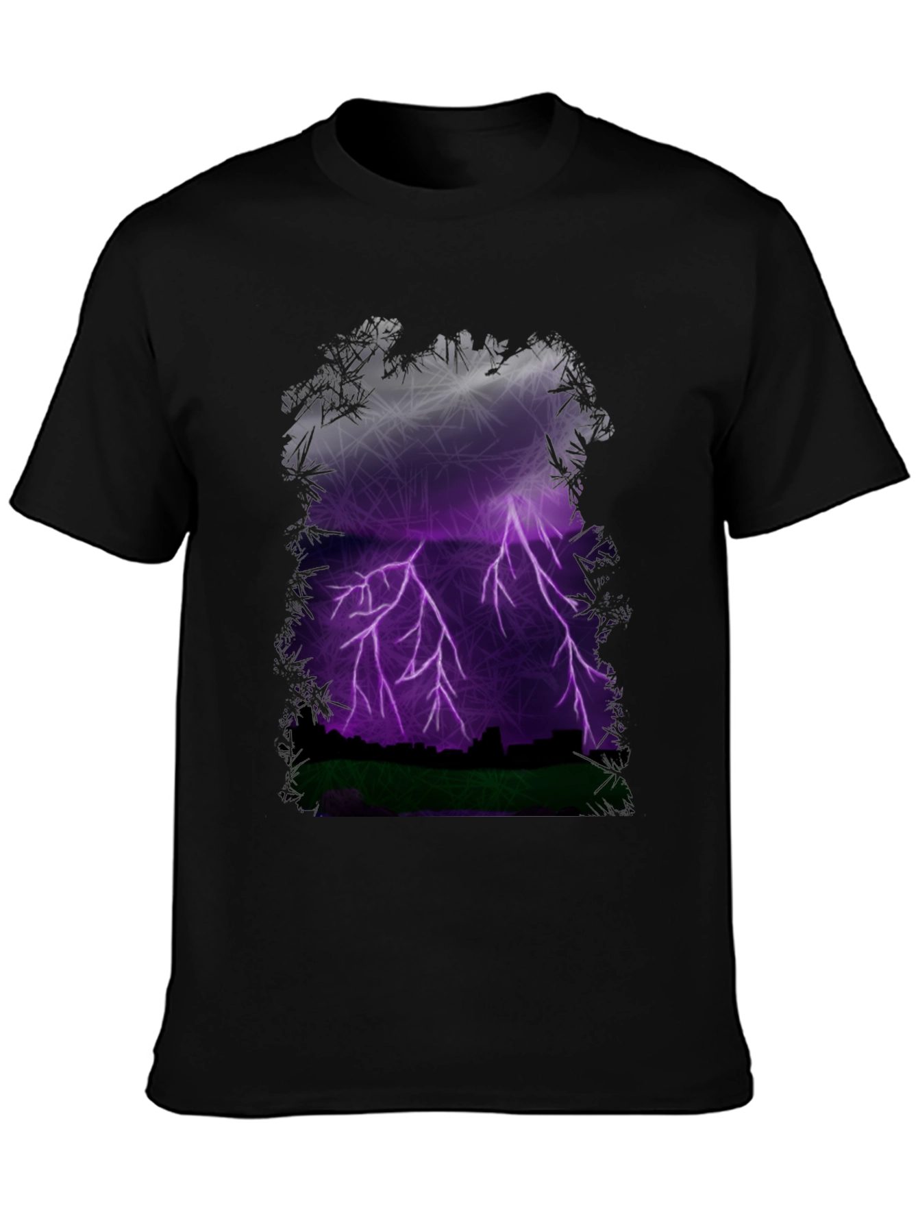 Lightning Cityscape Graphic Tee
