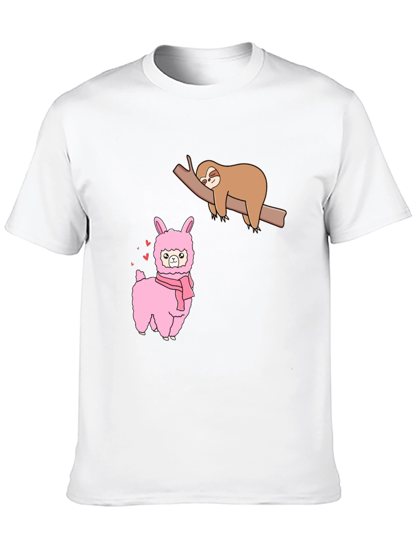 Sloth & Llama Graphic Tee - Black