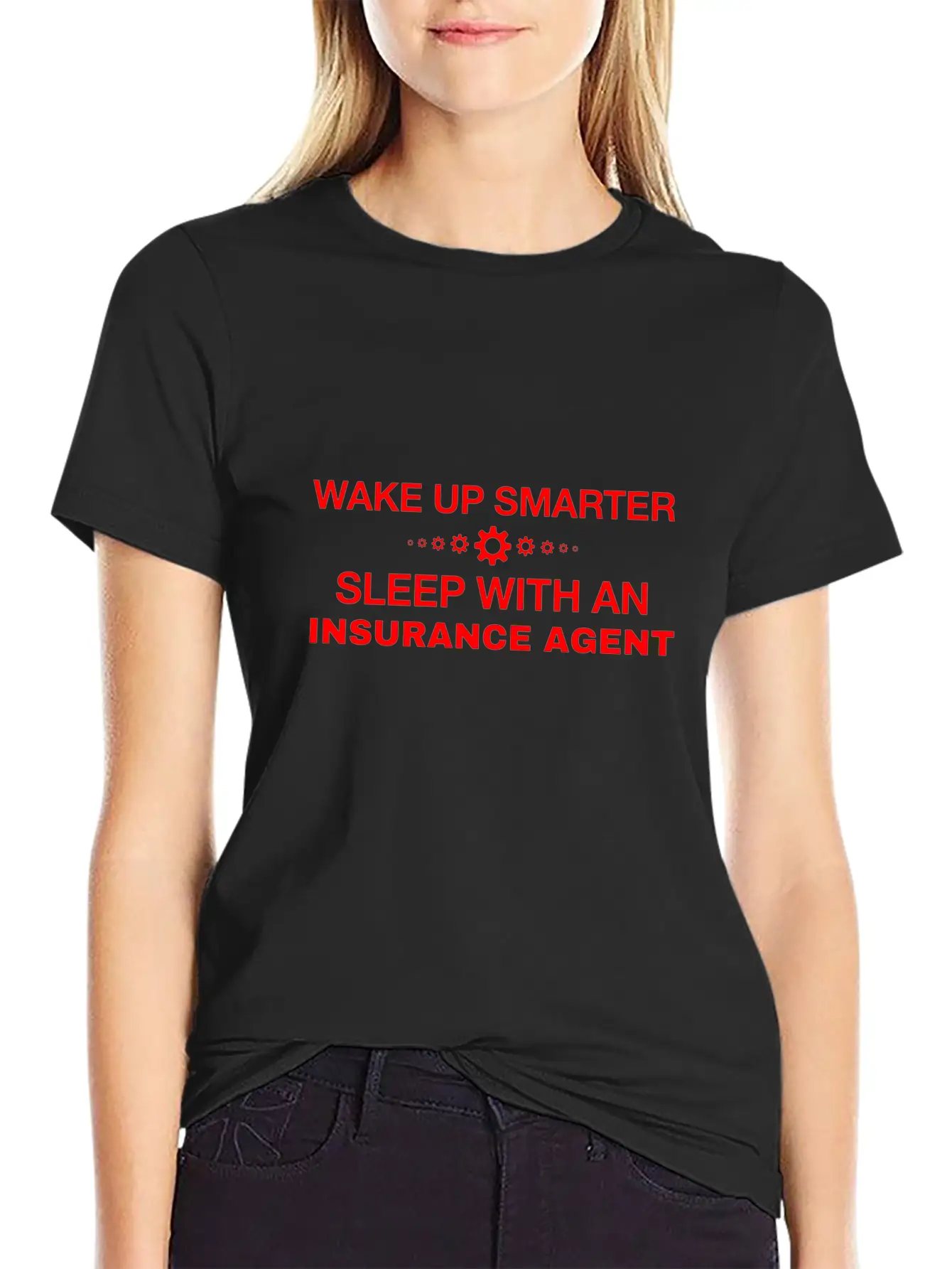 WAKE UP SMARTER SLEEP WITH AN INSURANCE AGENT Timeless Short Sleeve Tee – Comfy And Minimalist Design