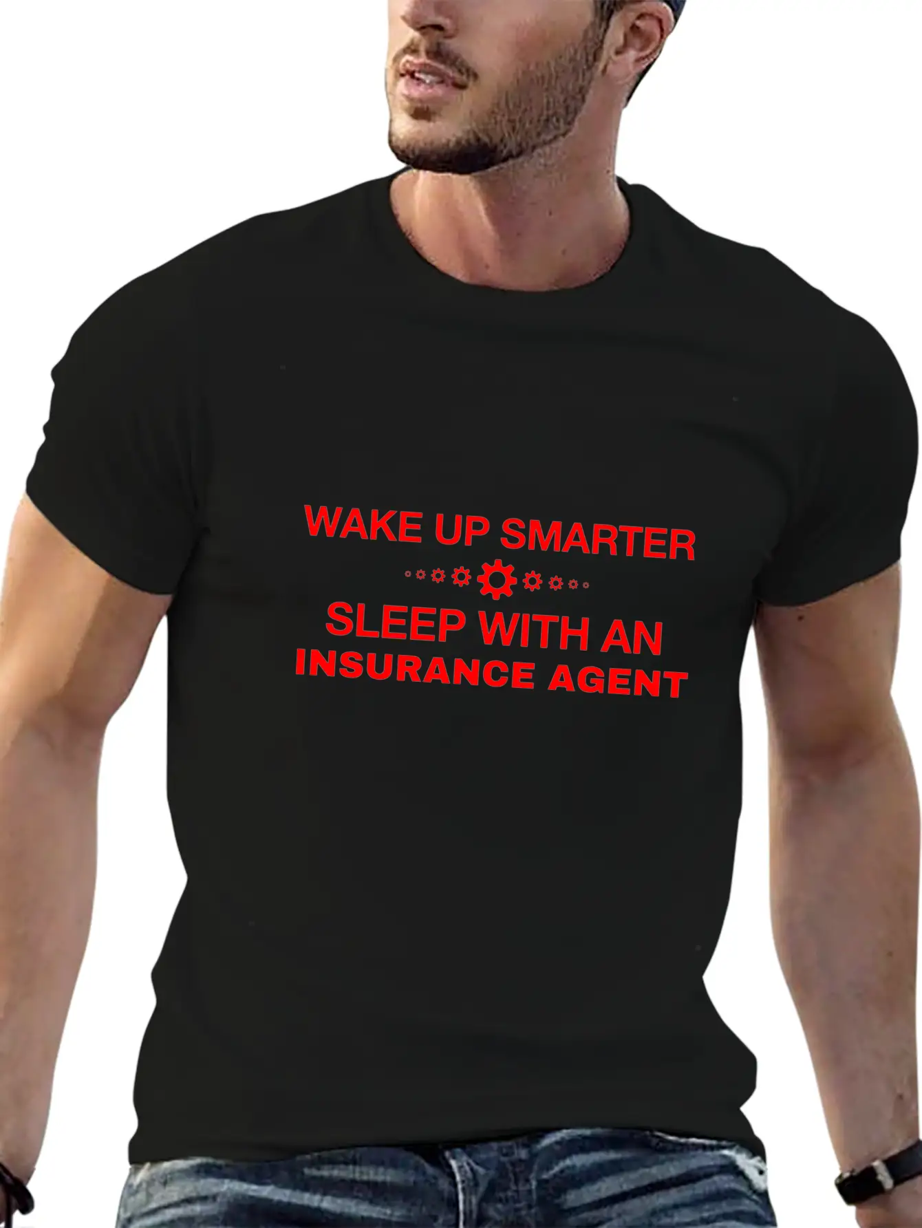 WAKE UP SMARTER SLEEP WITH AN INSURANCE AGENT Timeless Short Sleeve Tee – Comfy And Minimalist Design