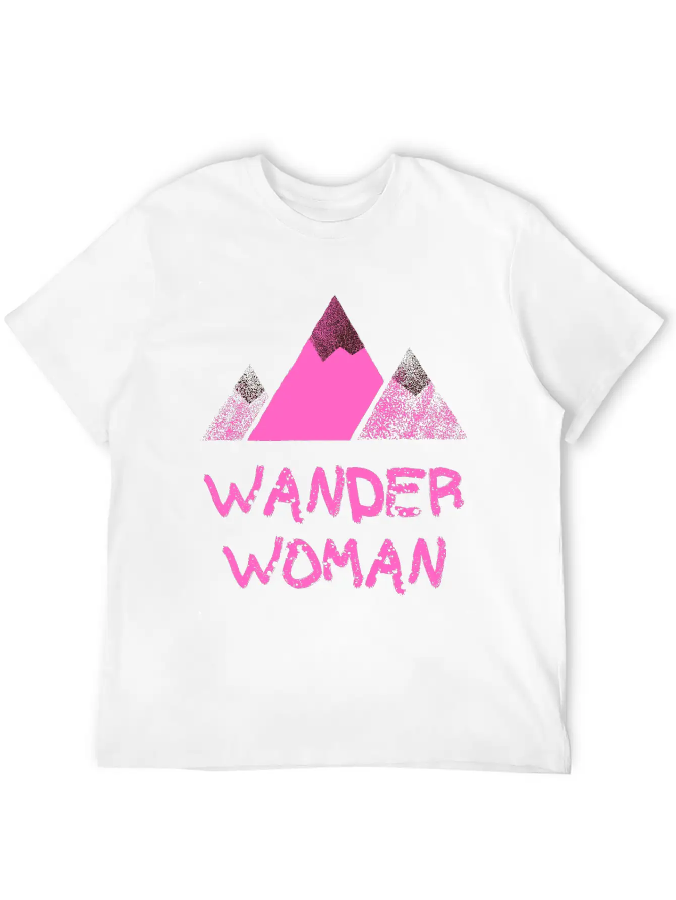 WANDER WOMAN Mountain Peak Timeless Short Sleeve Tee – Comfy And Minimalist Design