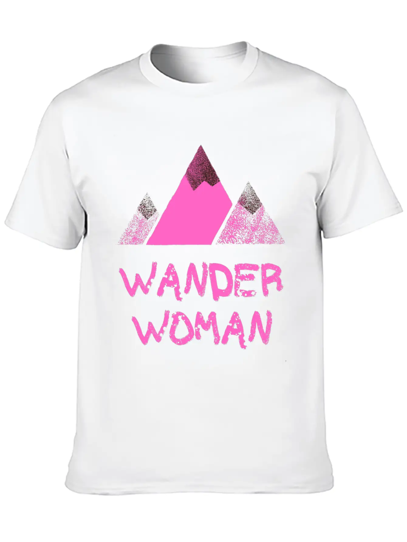 WANDER WOMAN Mountain Peak Timeless Short Sleeve Tee – Comfy And Minimalist Design