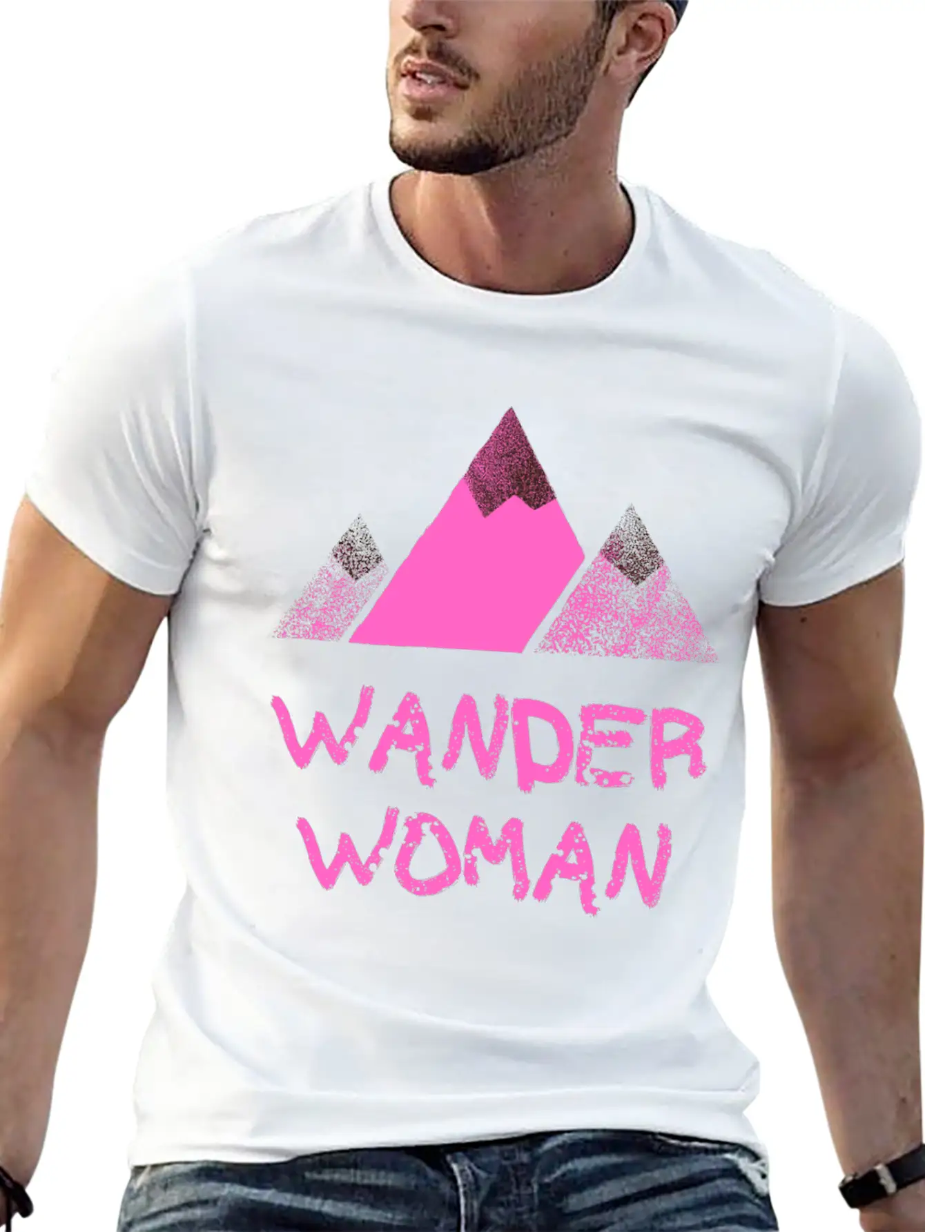 WANDER WOMAN Mountain Peak Timeless Short Sleeve Tee – Comfy And Minimalist Design