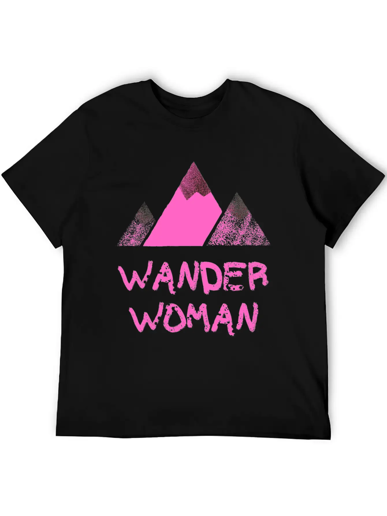 WANDER WOMAN Mountain Peak Timeless Short Sleeve Tee – Comfy And Minimalist Design