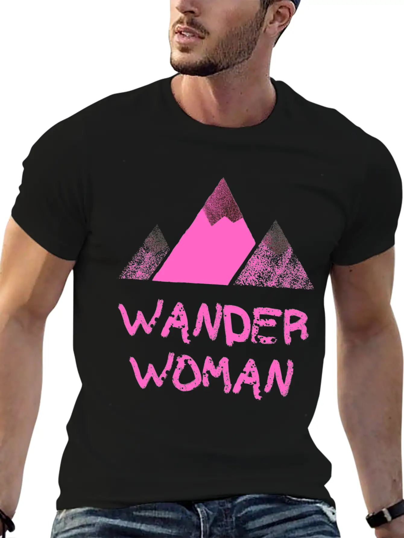 WANDER WOMAN Mountain Peak Timeless Short Sleeve Tee – Comfy And Minimalist Design