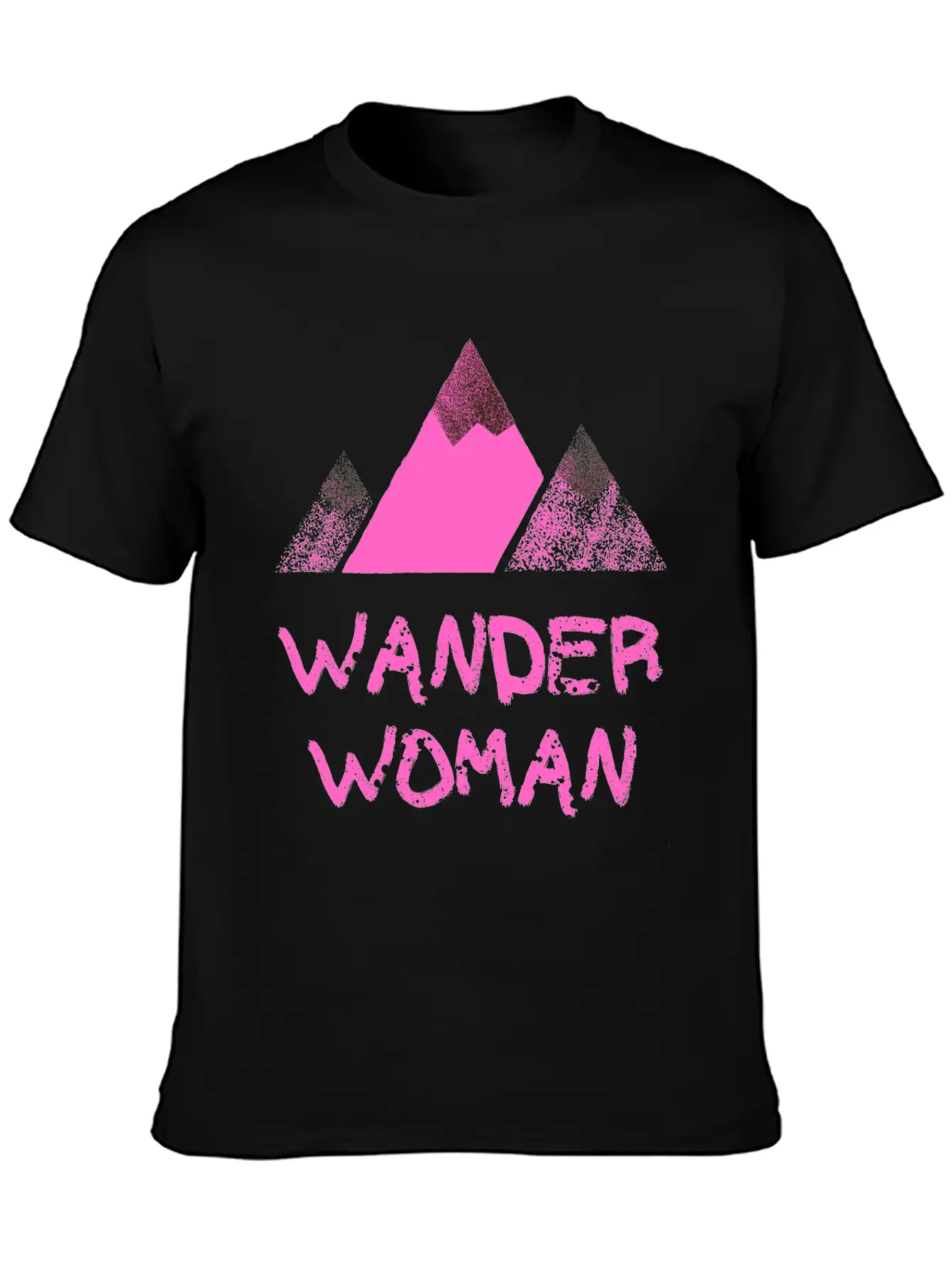 WANDER WOMAN Mountain Peak Timeless Short Sleeve Tee – Comfy And Minimalist Design