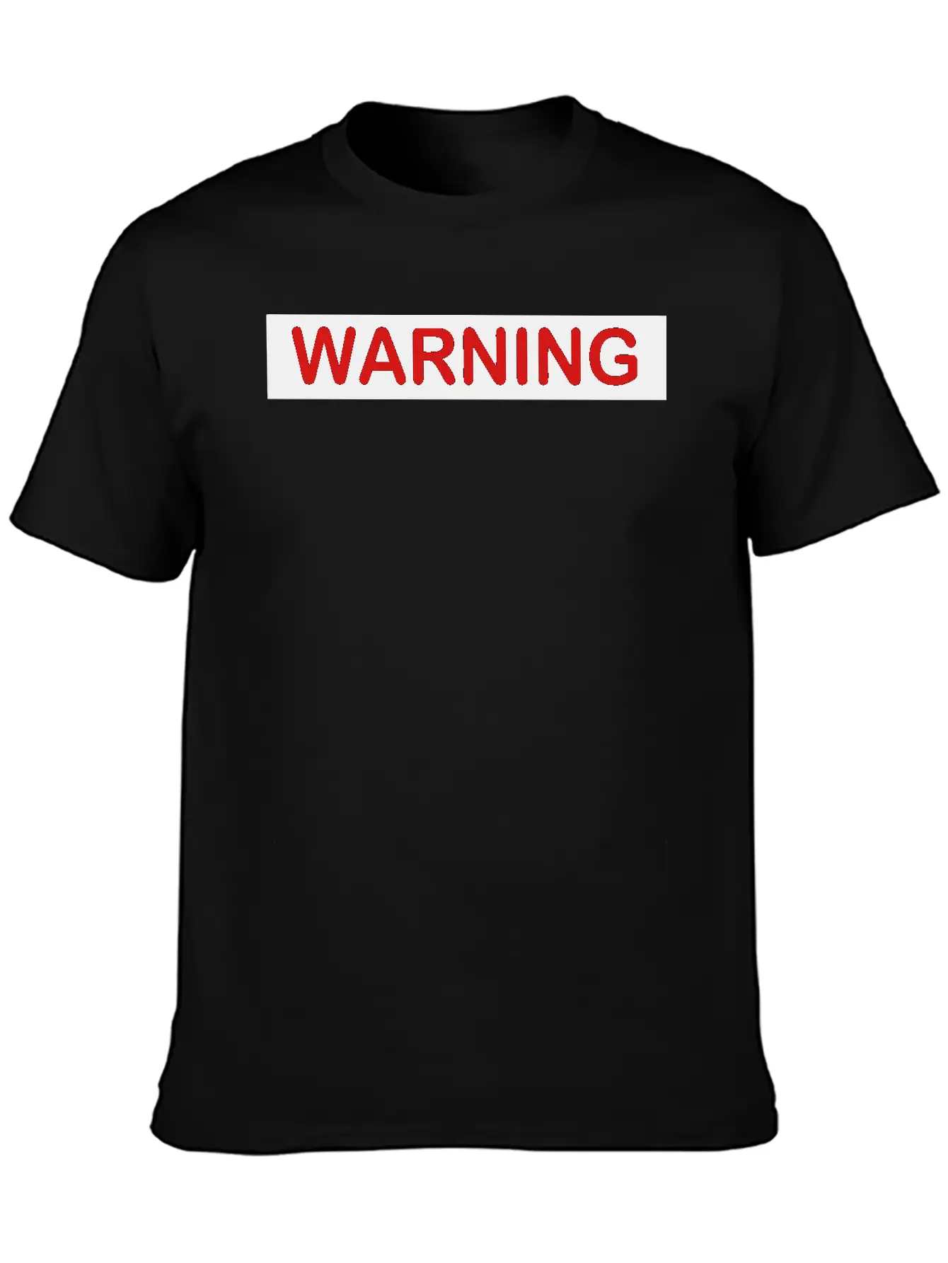 Warning Filled Stylish Everyday T-Shirt – Unisex Basic Cotton Tee