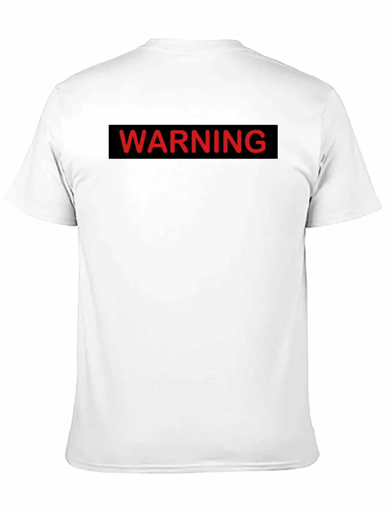 Warning Filled Stylish Everyday T-Shirt – Unisex Basic Cotton Tee