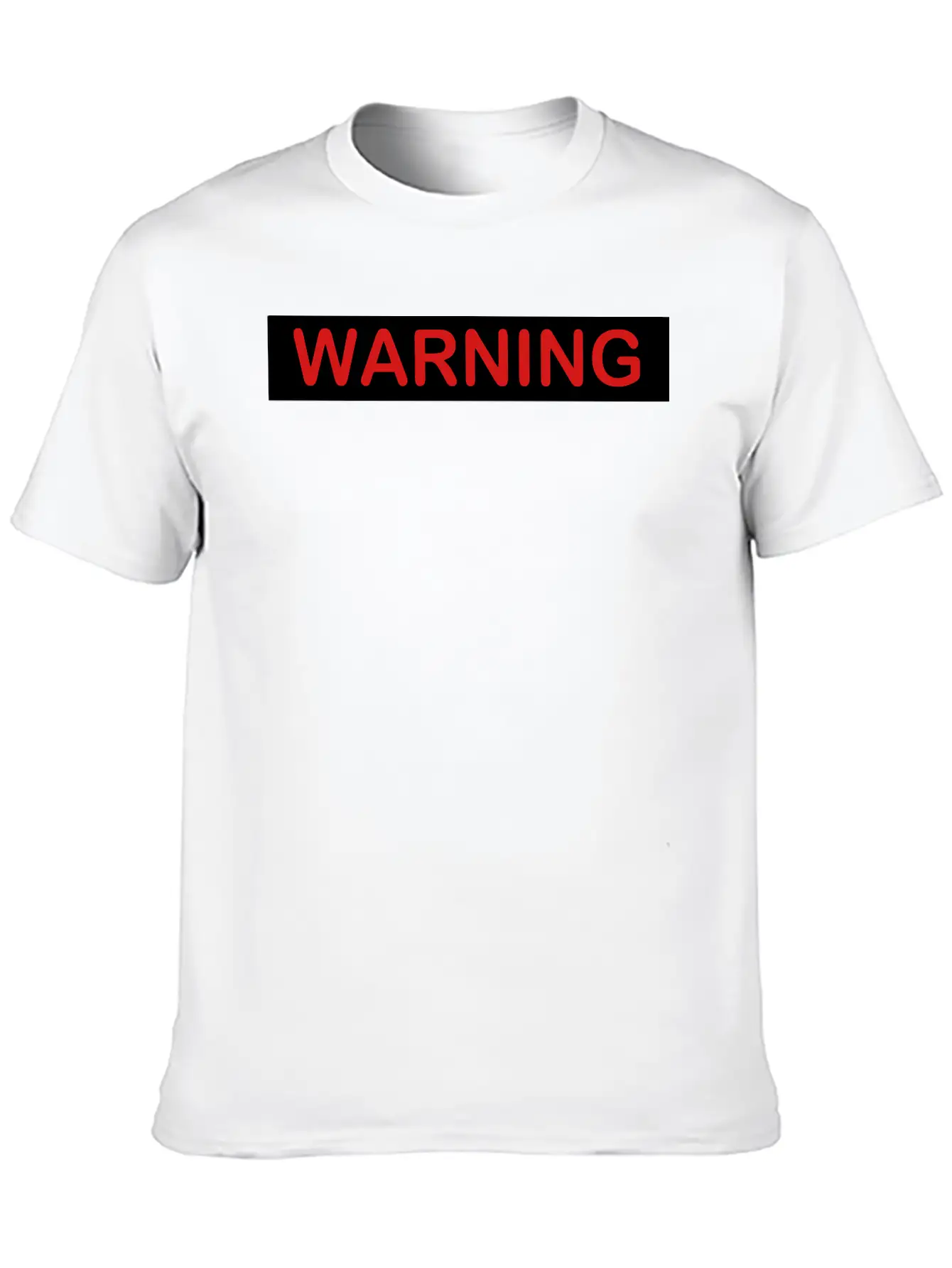 Warning Filled Stylish Everyday T-Shirt – Unisex Basic Cotton Tee
