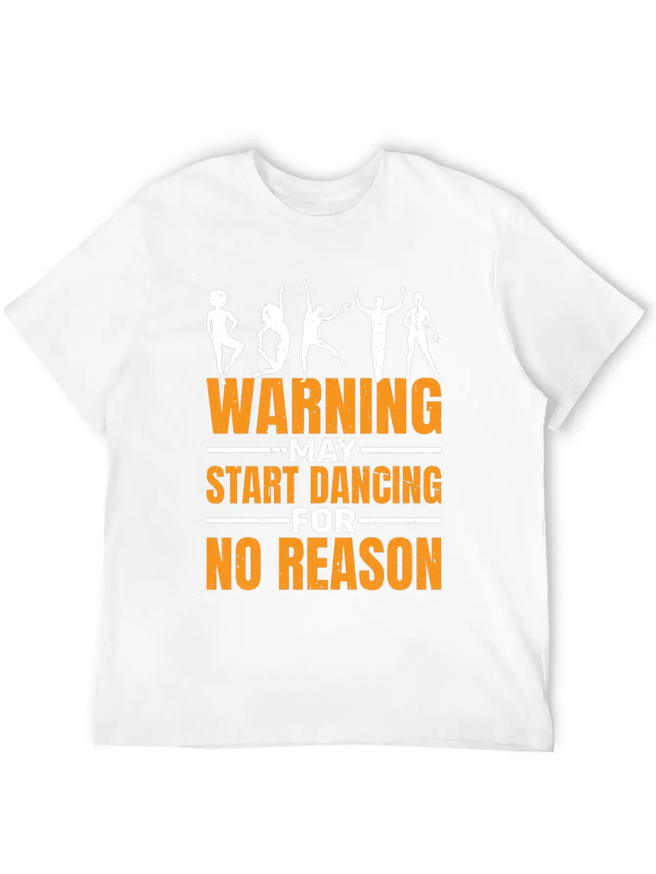 Warning May Start Dancing For No Reason 7 Unisex Short Sleeve Soft Cotton T-Shirt – Casual Everyday Wear