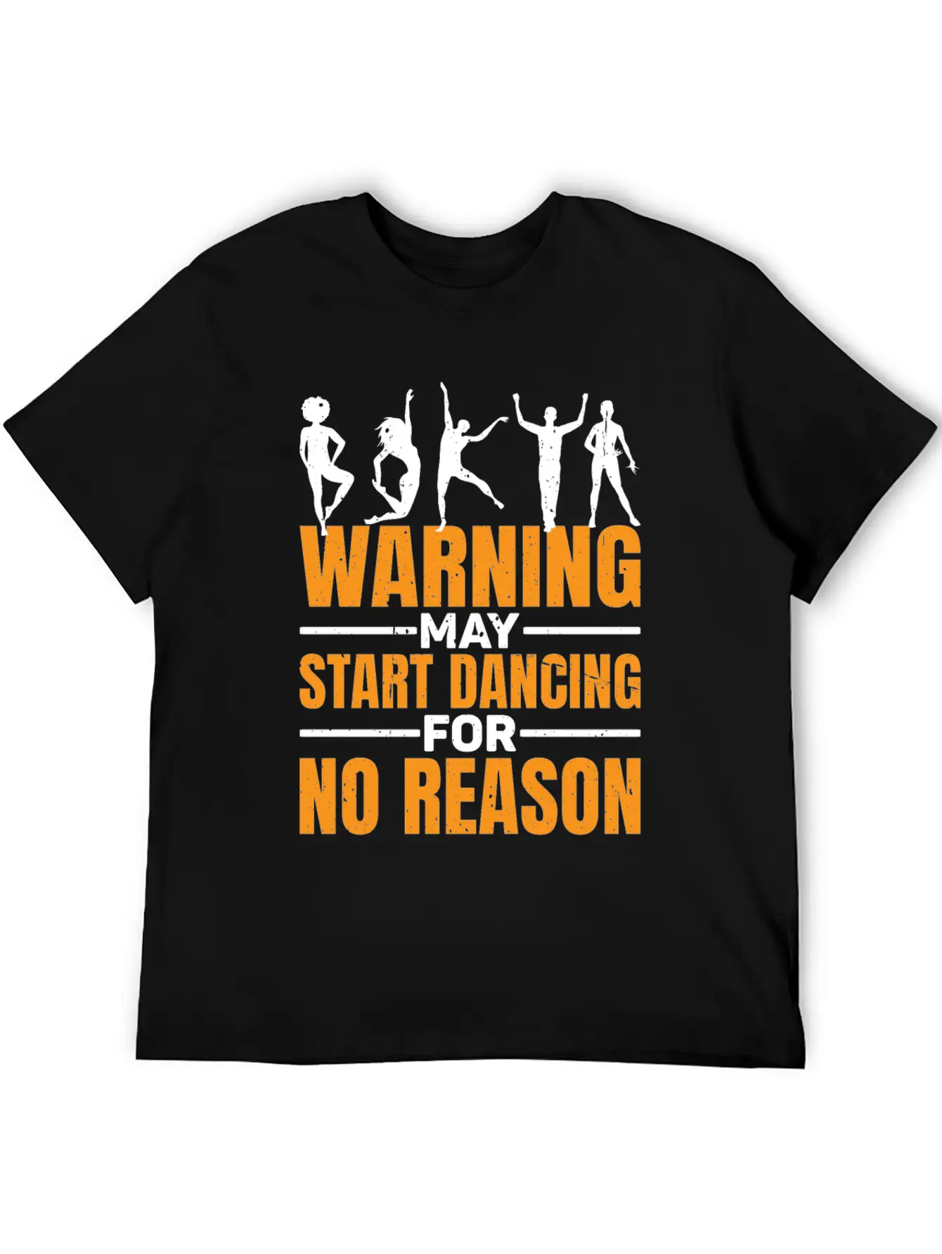 Warning May Start Dancing For No Reason 7 Unisex Short Sleeve Soft Cotton T-Shirt – Casual Everyday Wear