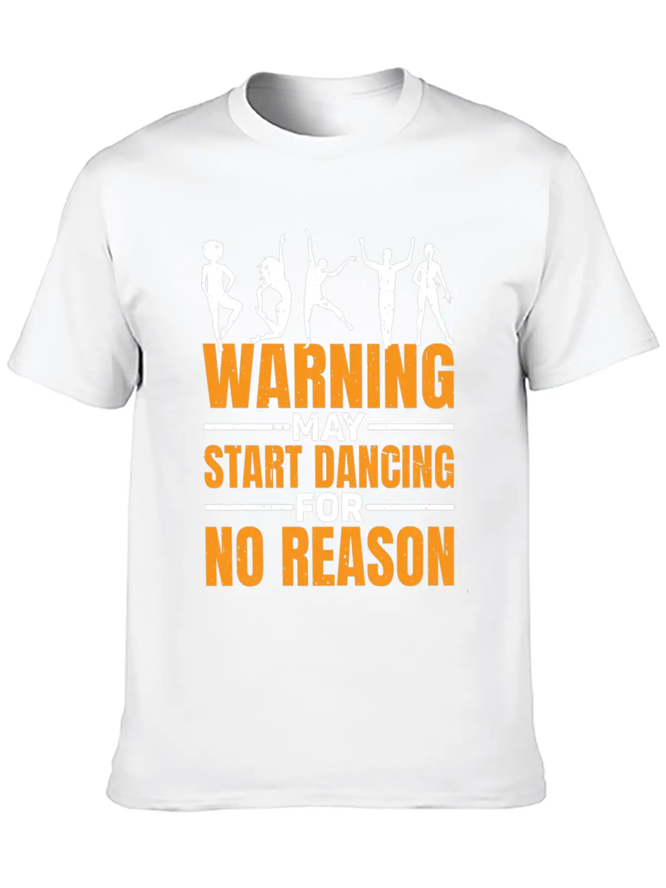 Warning May Start Dancing For No Reason 7 Unisex Short Sleeve Soft Cotton T-Shirt – Casual Everyday Wear