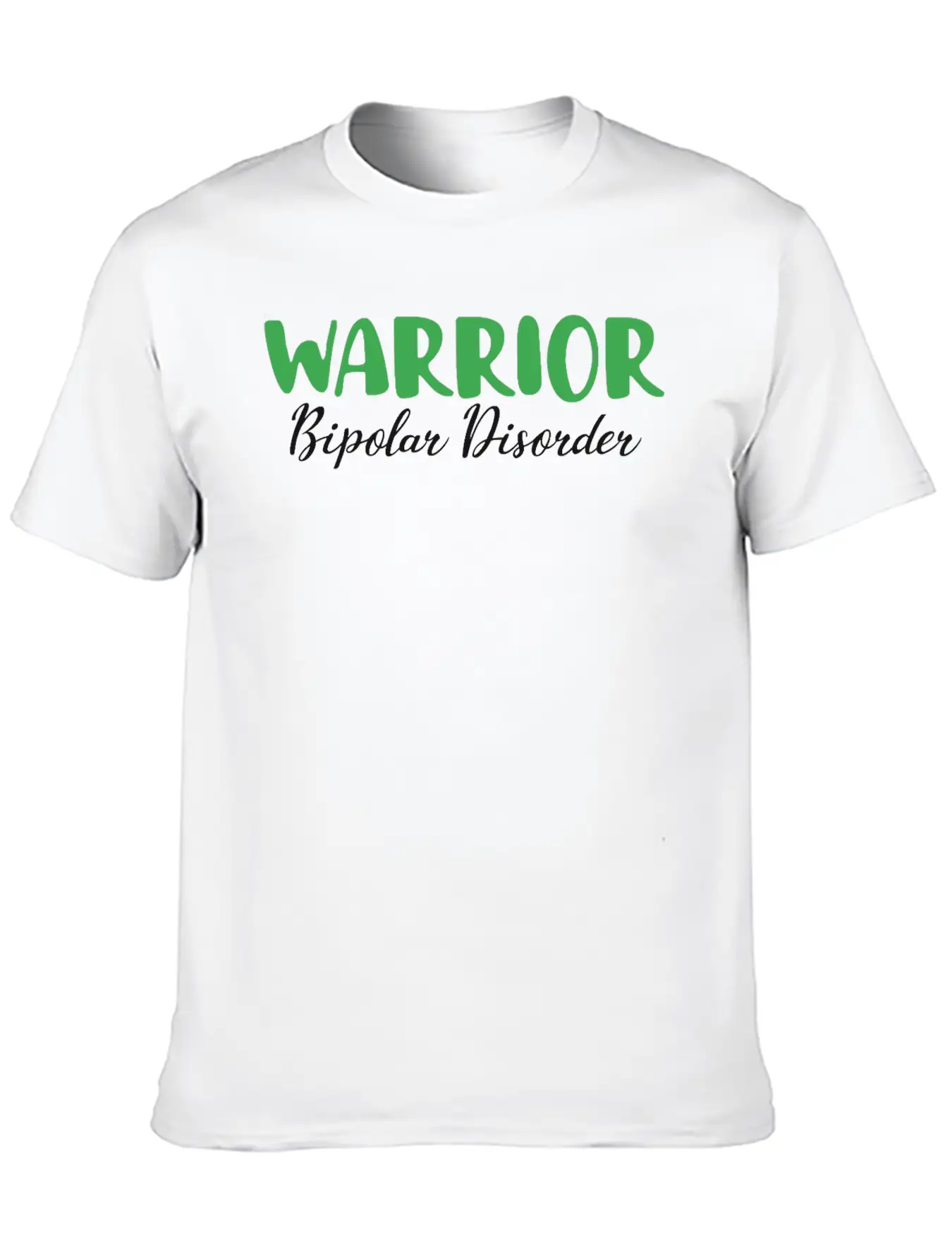 Warrior Bipolar Disorder Depression Unisex Short Sleeve Soft Cotton T-Shirt – Casual Everyday Wear