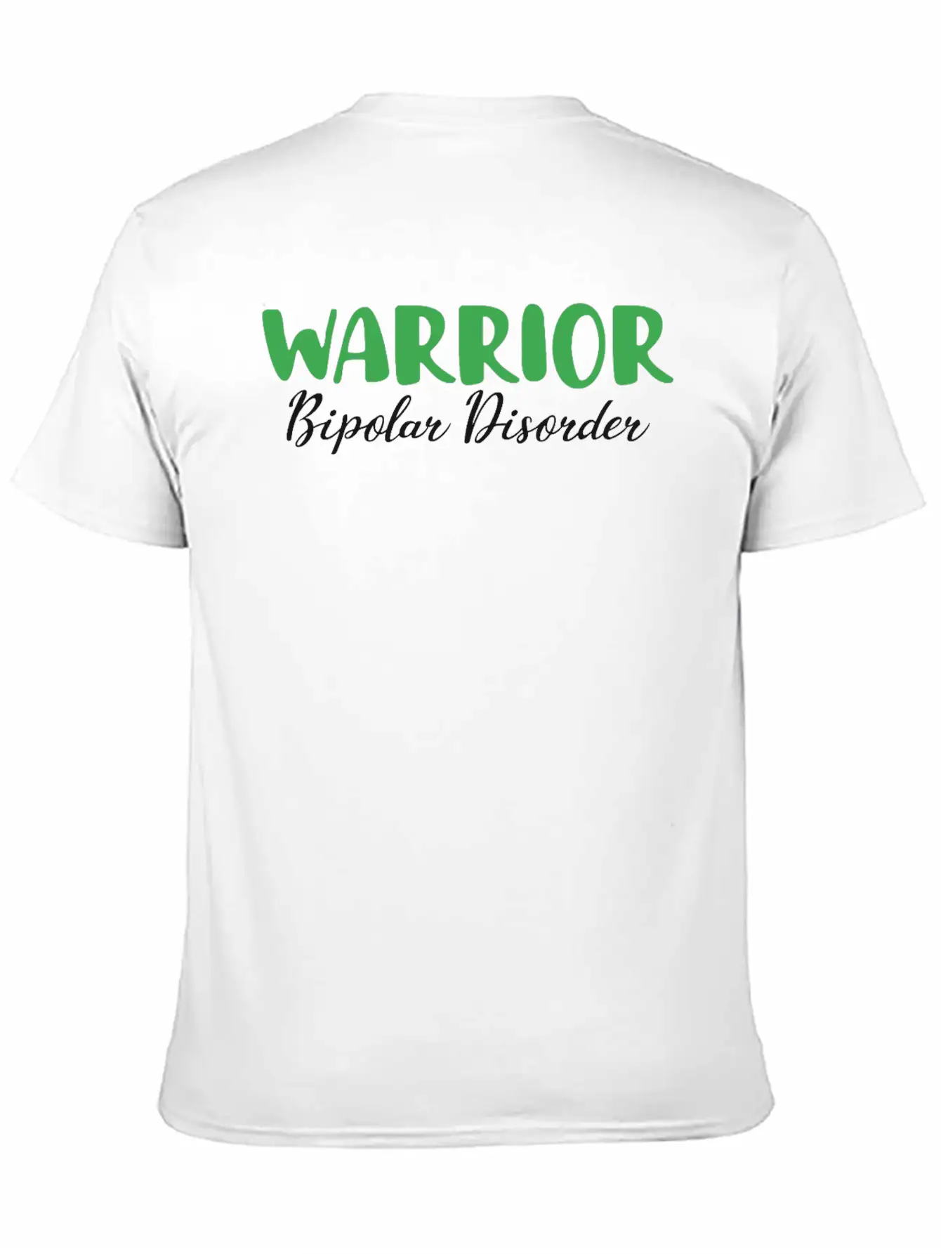 Warrior Bipolar Disorder Depression Unisex Short Sleeve Soft Cotton T-Shirt – Casual Everyday Wear