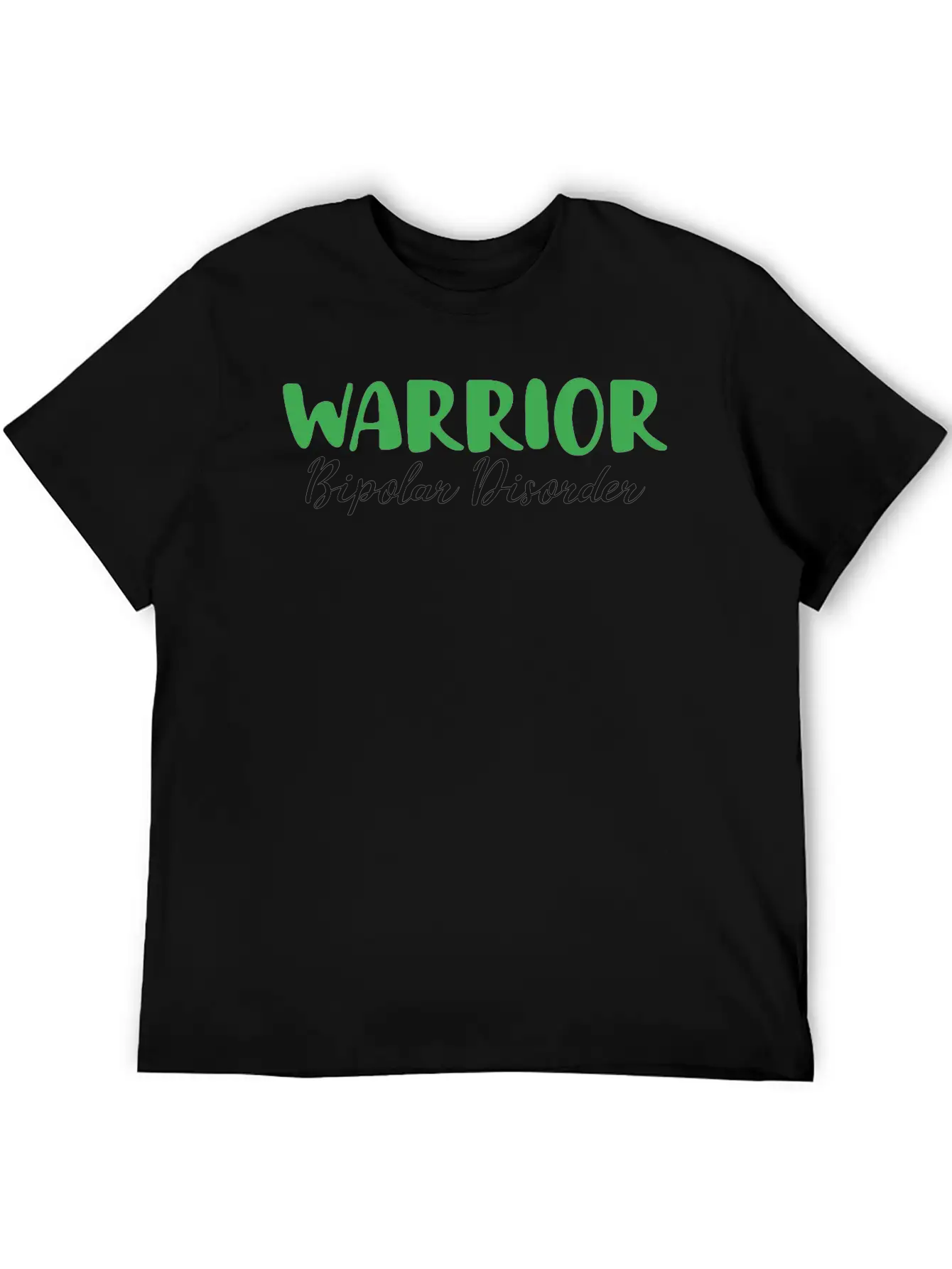 Warrior Bipolar Disorder Depression Unisex Short Sleeve Soft Cotton T-Shirt – Casual Everyday Wear