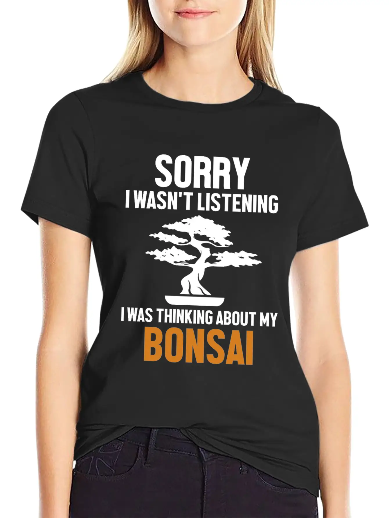 Was Thinking About My Bonsai Indoor Bonsai Unisex Short Sleeve Soft Cotton T-Shirt – Casual Everyday Wear