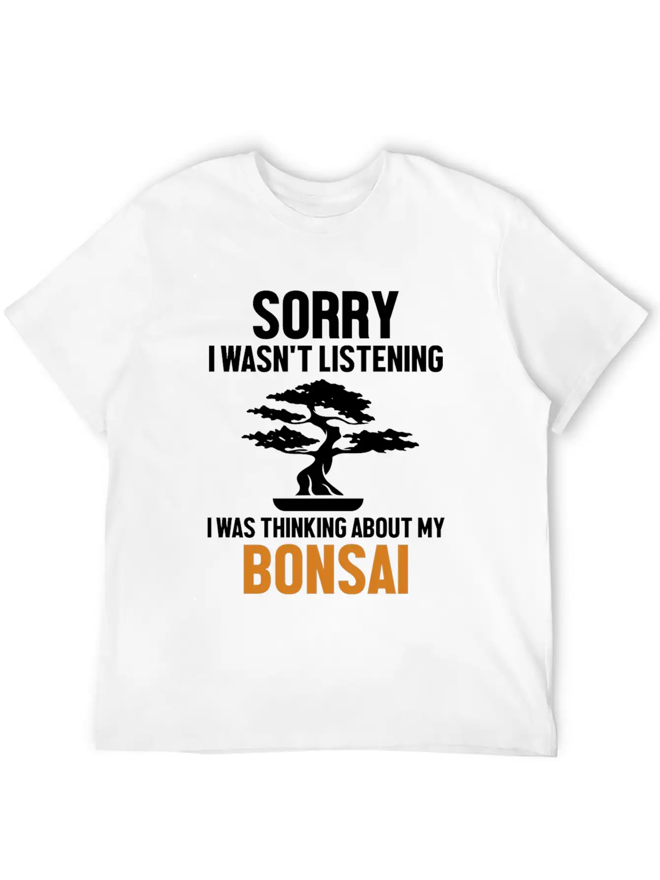 Was Thinking About My Bonsai Indoor Bonsai Unisex Short Sleeve Soft Cotton T-Shirt – Casual Everyday Wear