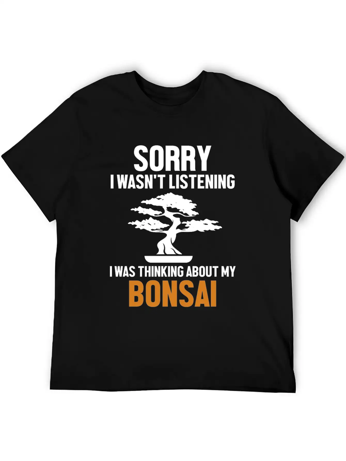 Was Thinking About My Bonsai Indoor Bonsai Unisex Short Sleeve Soft Cotton T-Shirt – Casual Everyday Wear
