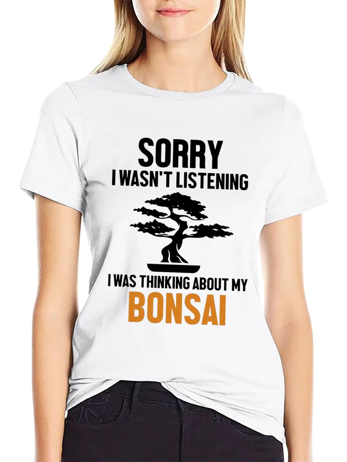 Was Thinking About My Bonsai Indoor Bonsai Unisex Short Sleeve Soft Cotton T-Shirt – Casual Everyday Wear