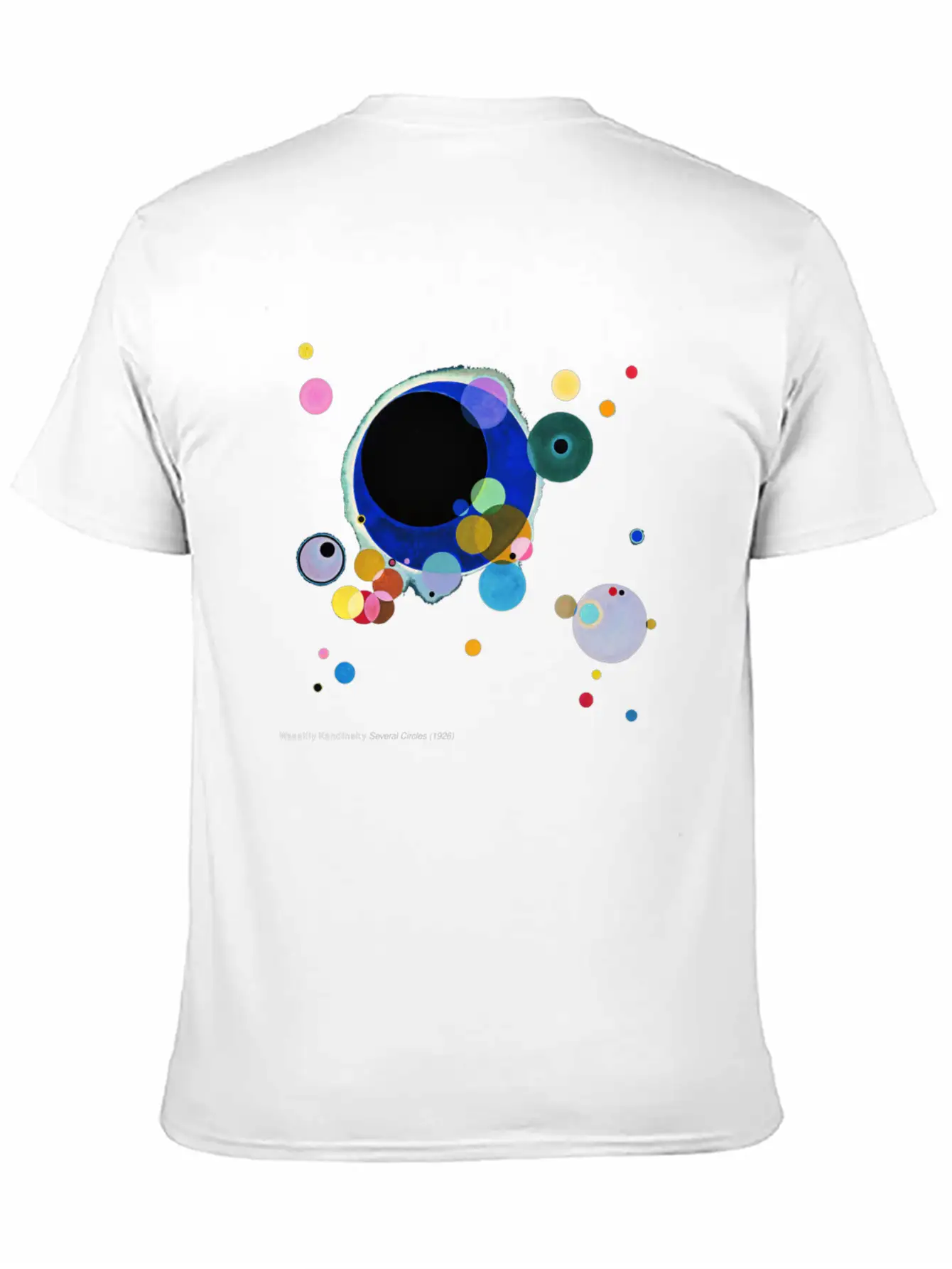 Wassily Kandinsky, Several Circles Unisex Short Sleeve Soft Cotton T-Shirt – Casual Everyday Wear