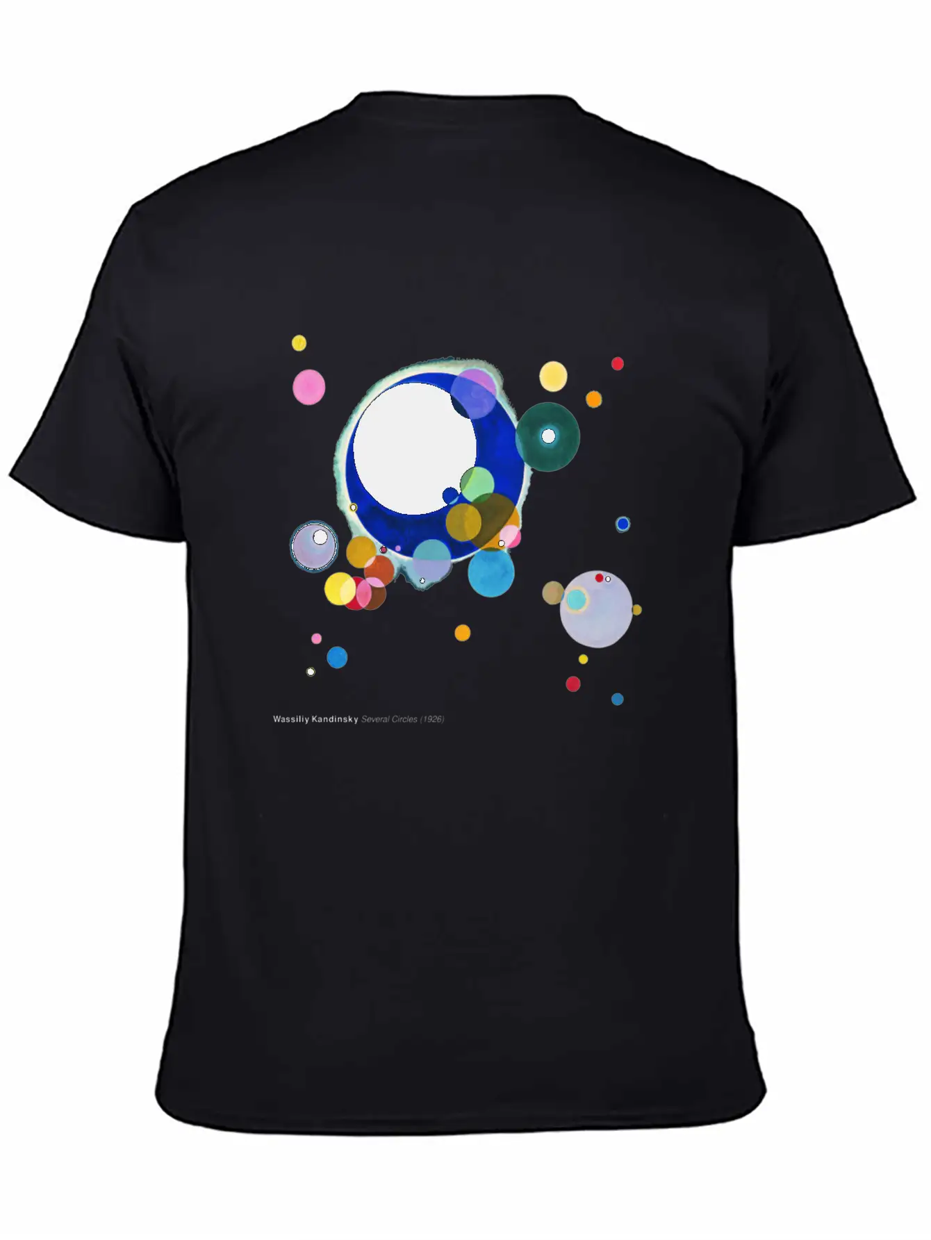 Wassily Kandinsky, Several Circles Unisex Short Sleeve Soft Cotton T-Shirt – Casual Everyday Wear