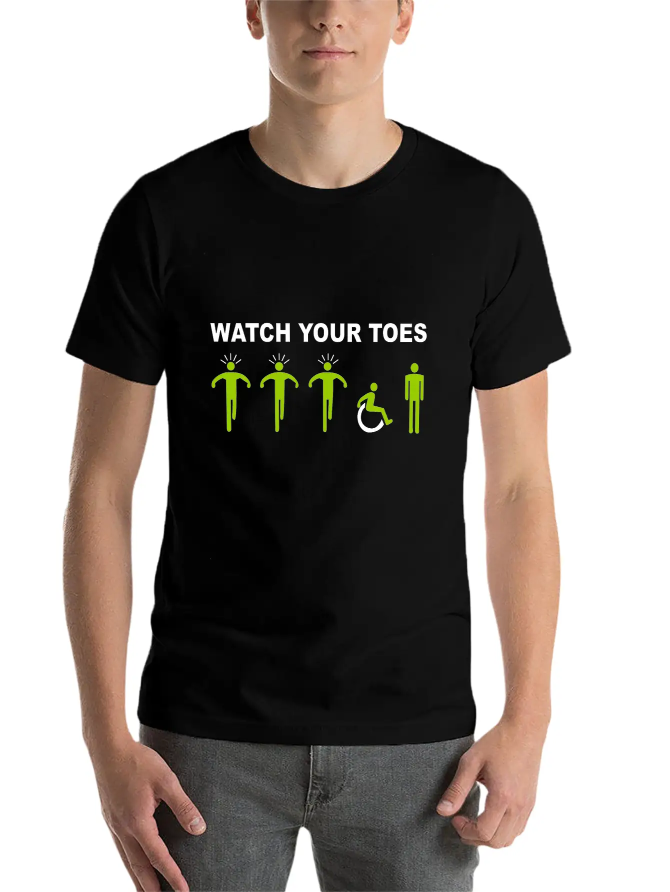 Watch Your Toes Comfortable Minimalist Graphic Tee – Summer Style Essential