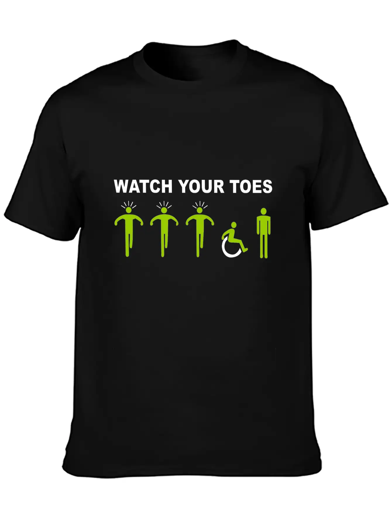 Watch Your Toes Comfortable Minimalist Graphic Tee – Summer Style Essential