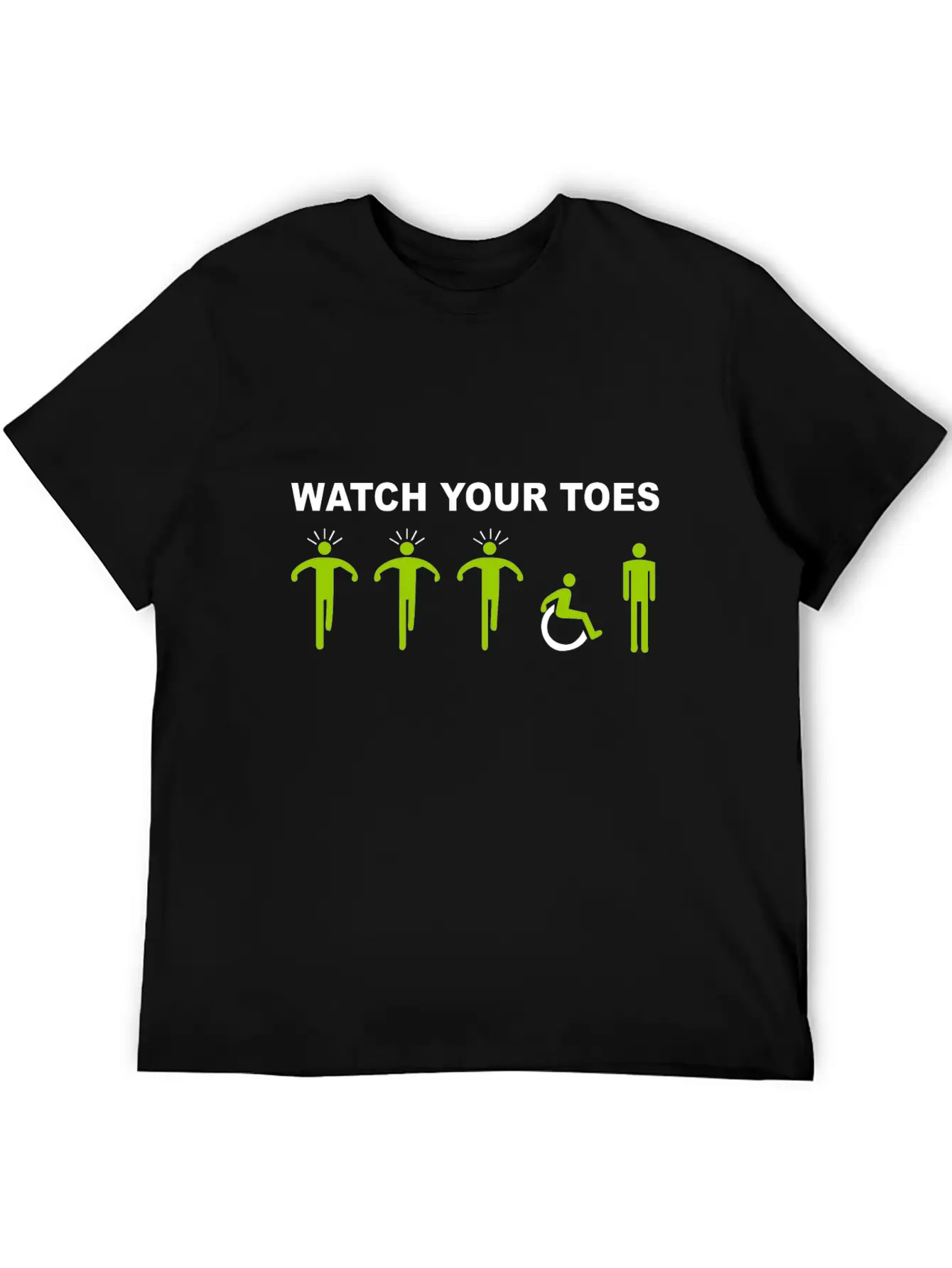 Watch Your Toes Comfortable Minimalist Graphic Tee – Summer Style Essential