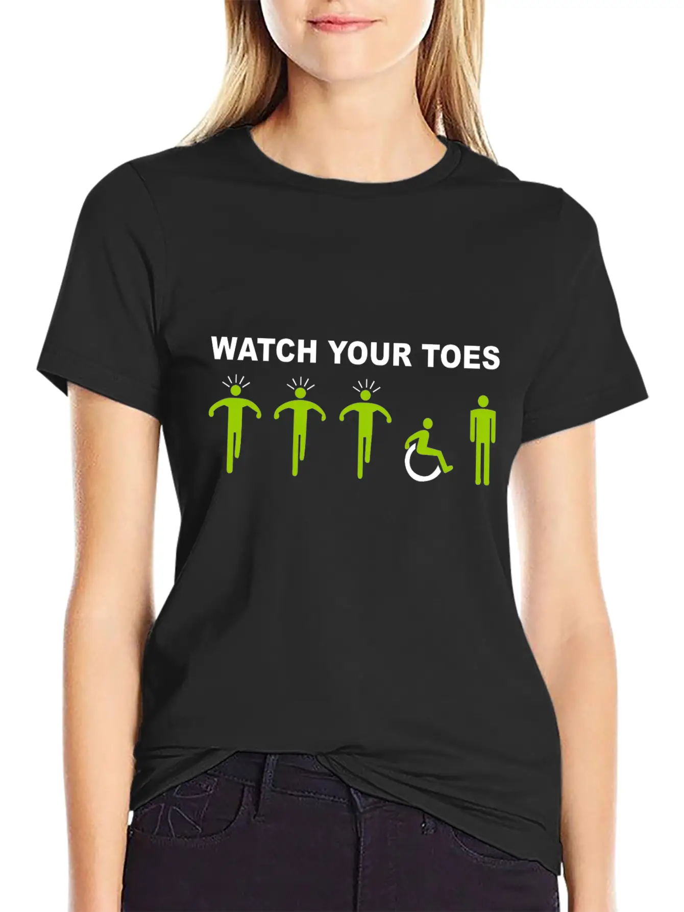 Watch Your Toes Comfortable Minimalist Graphic Tee – Summer Style Essential
