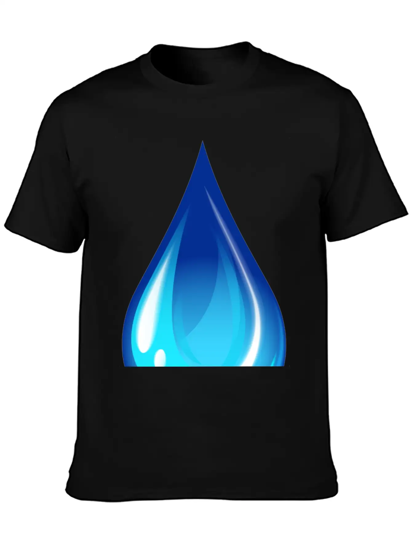 Water Drop Unisex Short Sleeve Soft Cotton T-Shirt – Casual Everyday Wear