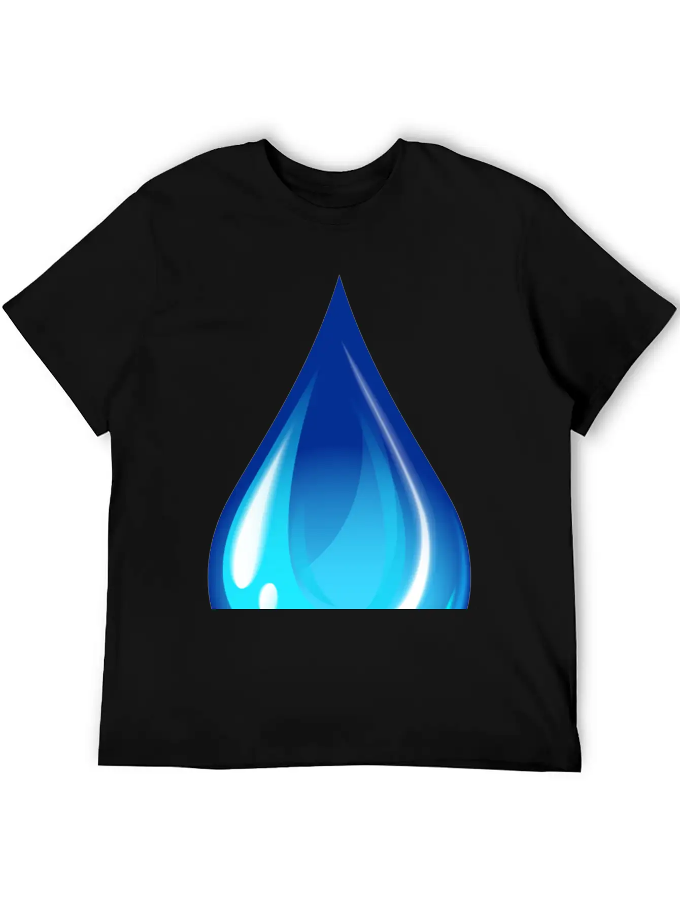 Water Drop Unisex Short Sleeve Soft Cotton T-Shirt – Casual Everyday Wear