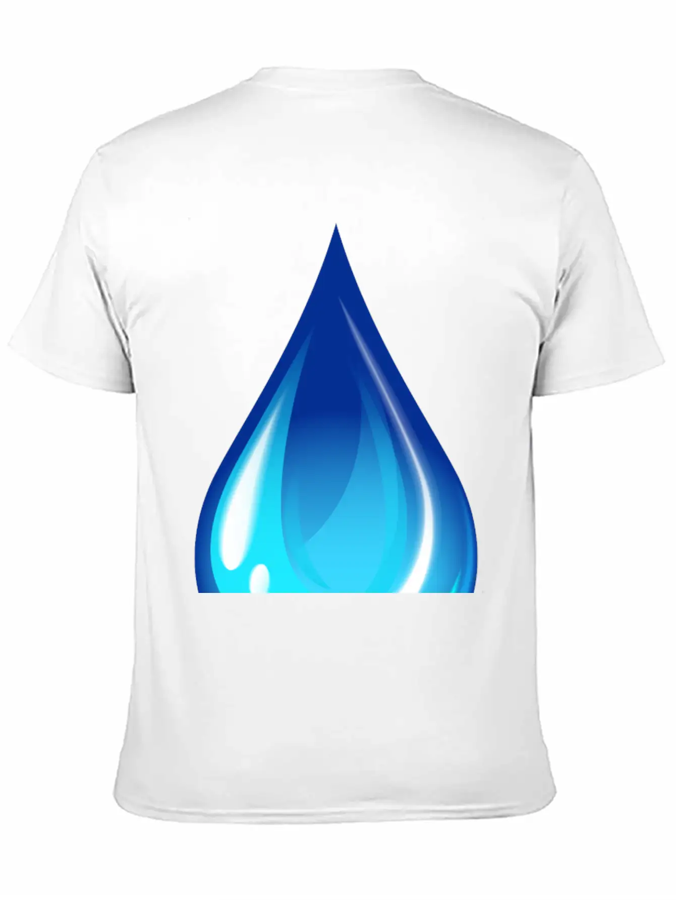 Water Drop Unisex Short Sleeve Soft Cotton T-Shirt – Casual Everyday Wear