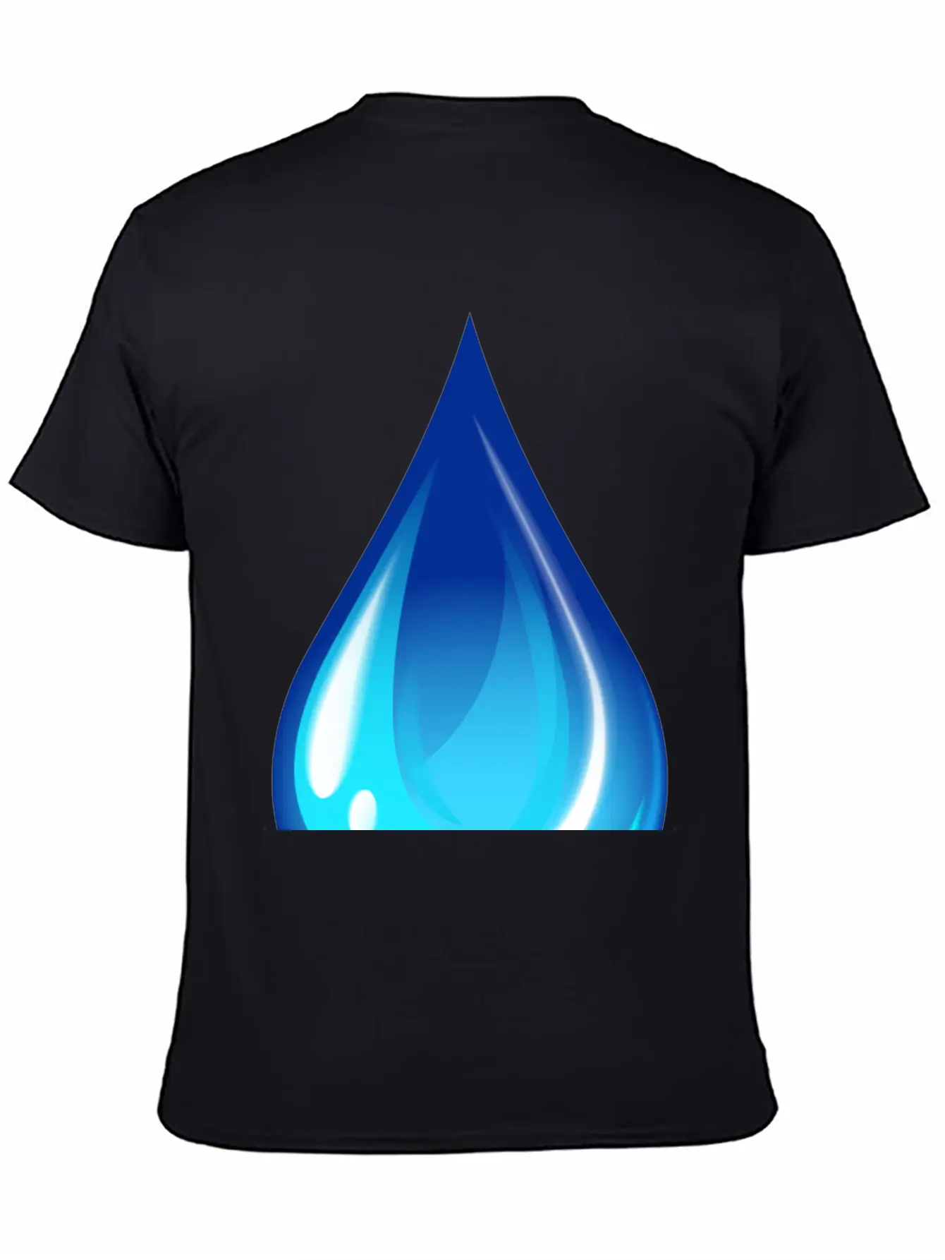 Water Drop Unisex Short Sleeve Soft Cotton T-Shirt – Casual Everyday Wear