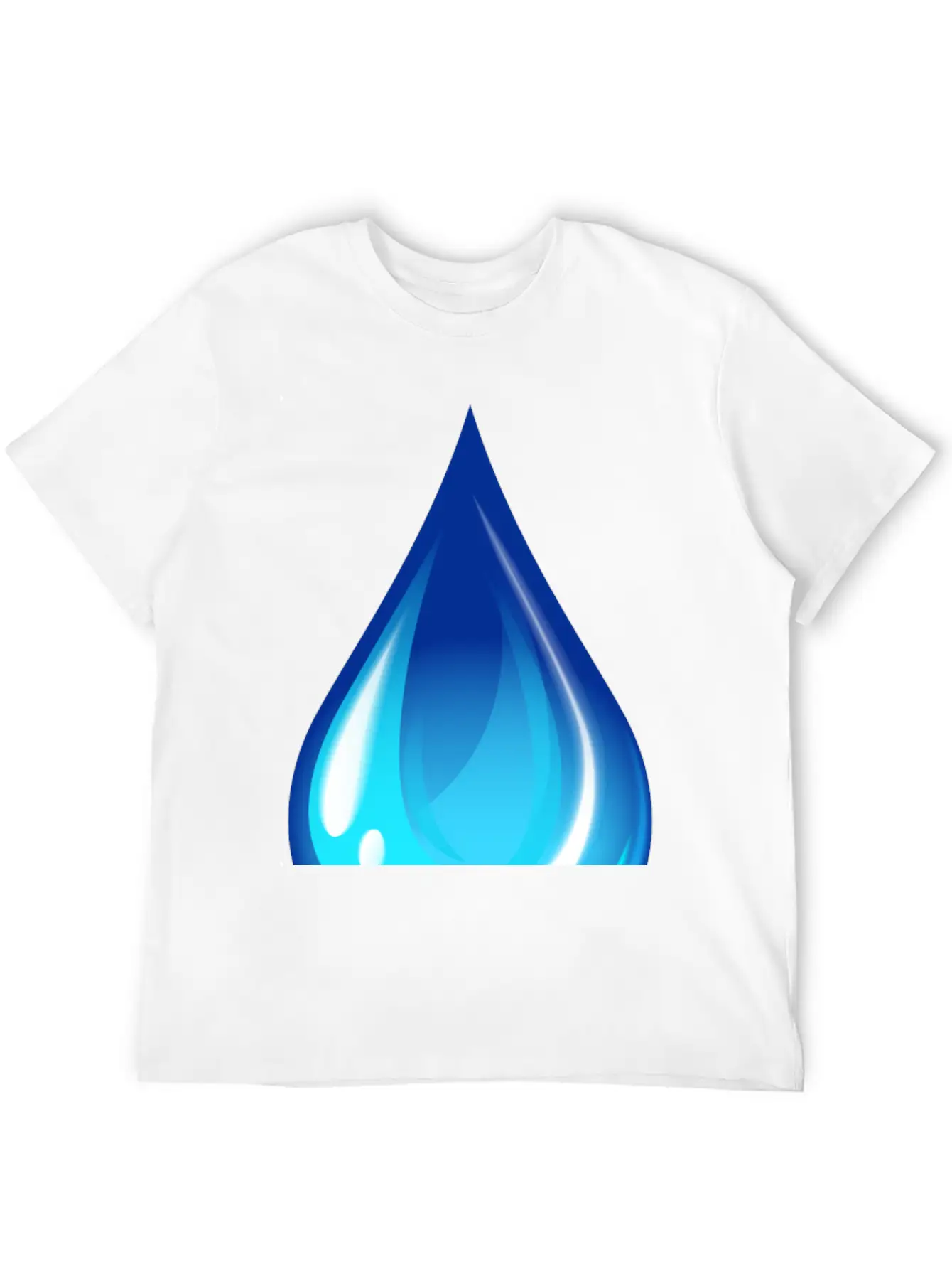 Water Drop Unisex Short Sleeve Soft Cotton T-Shirt – Casual Everyday Wear