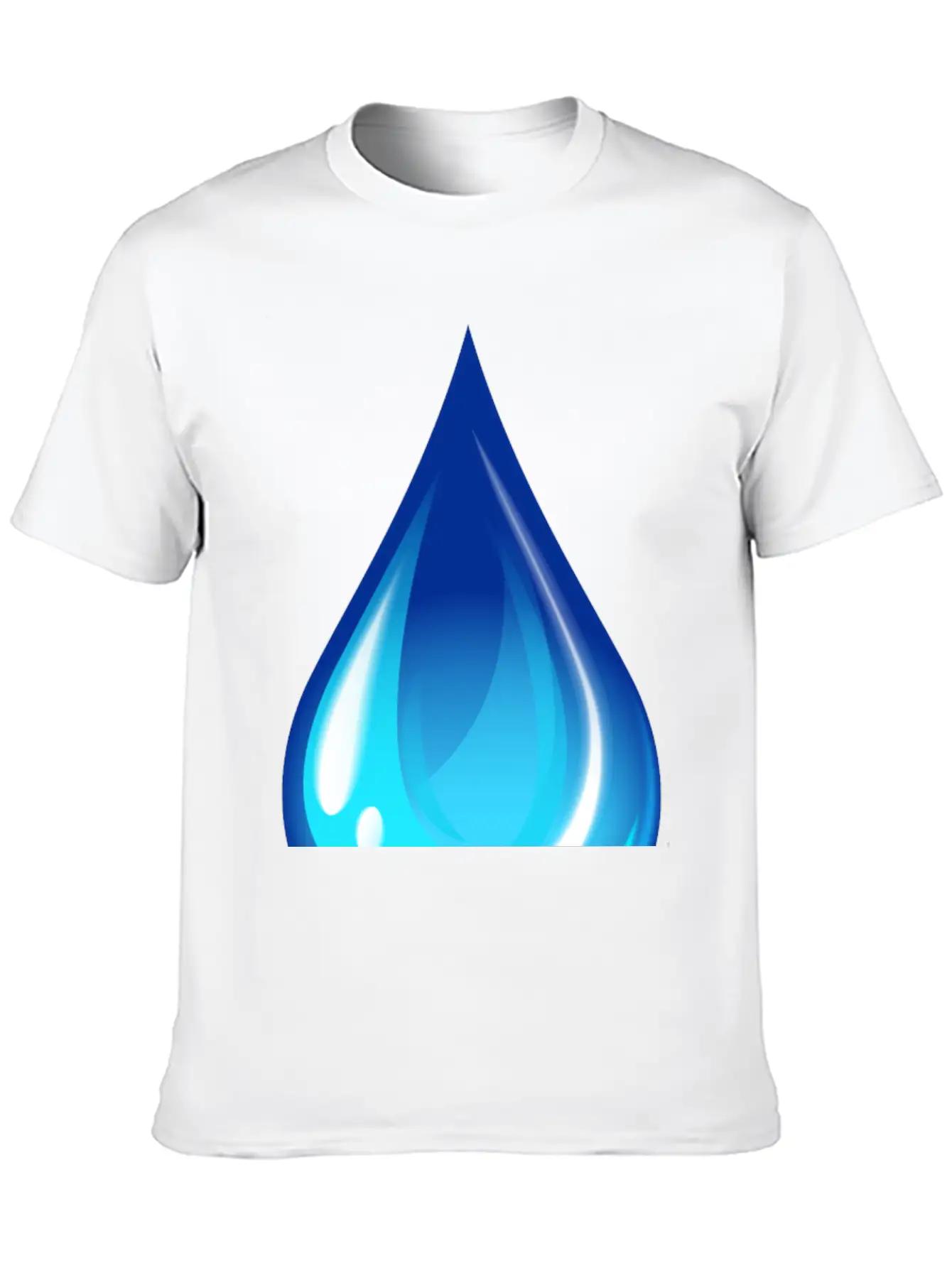 Water Drop Unisex Short Sleeve Soft Cotton T-Shirt – Casual Everyday Wear