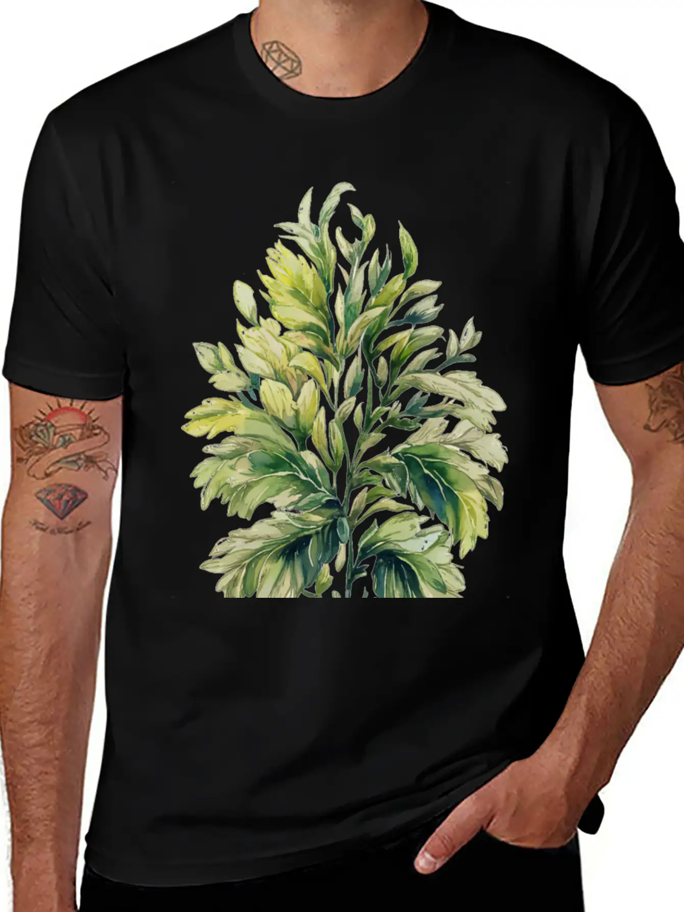 Watercolor Floral Print Relaxed Everyday Tee – Lightweight And Durable Cotton
