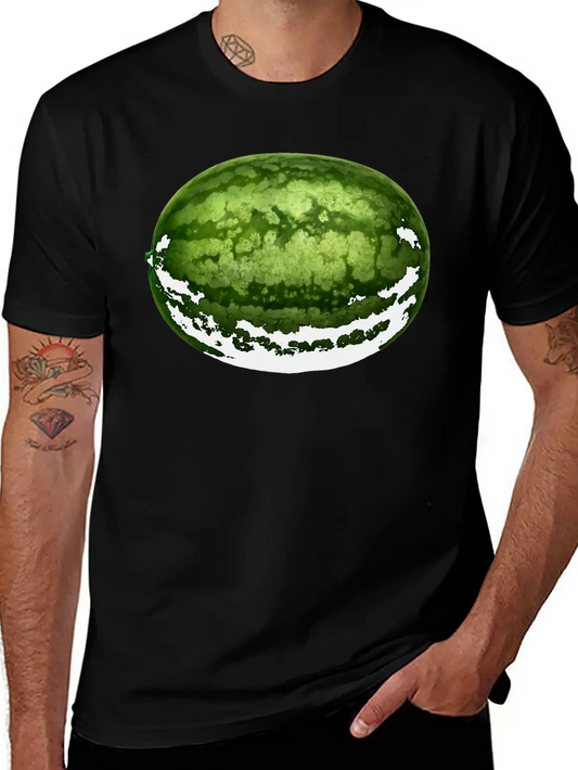 Watermelon Comfortable Minimalist Graphic Tee – Summer Style Essential