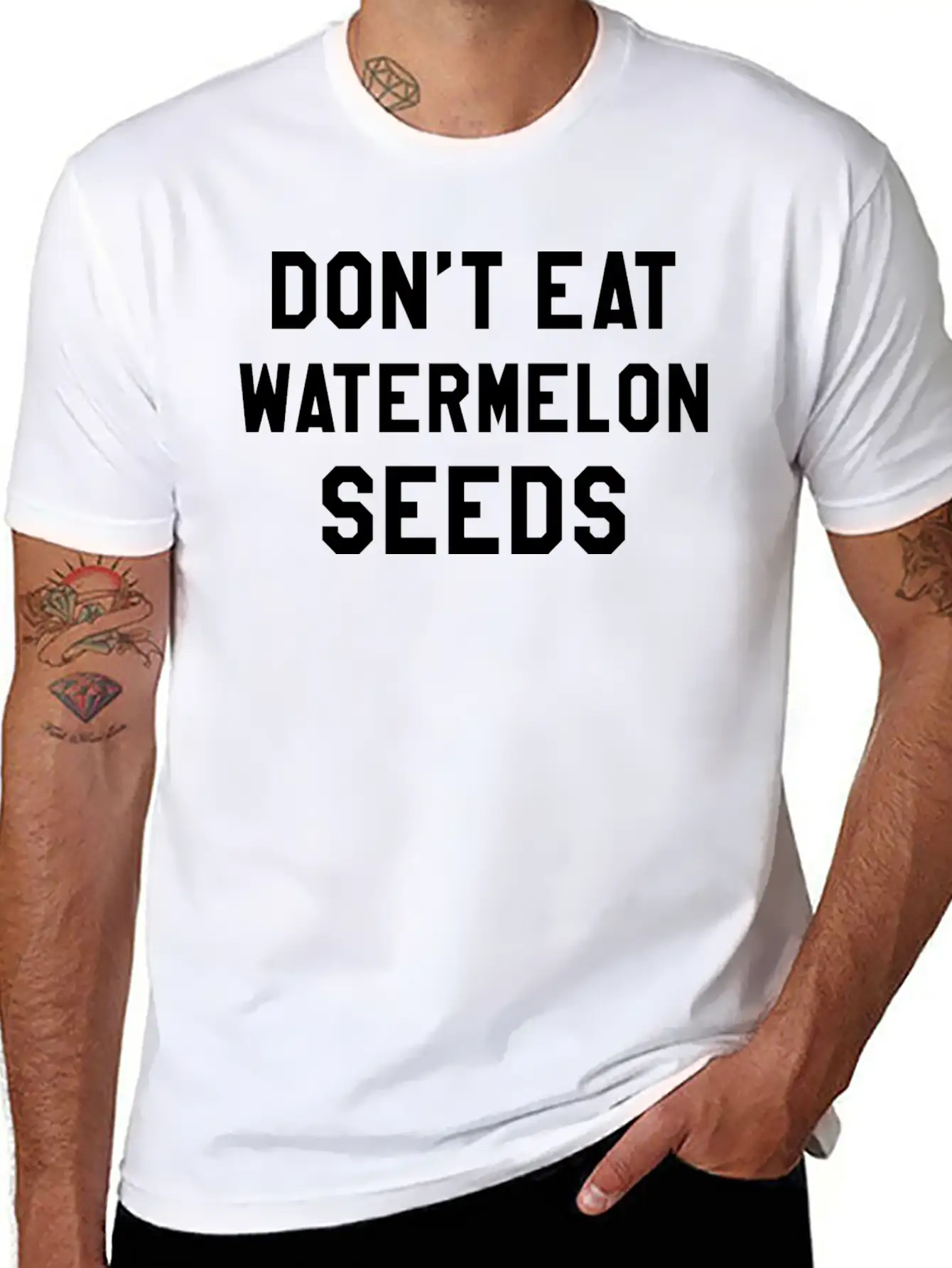 Watermelon Seeds Basic Graphic T-Shirt – Daily Comfort In Soft Cotton