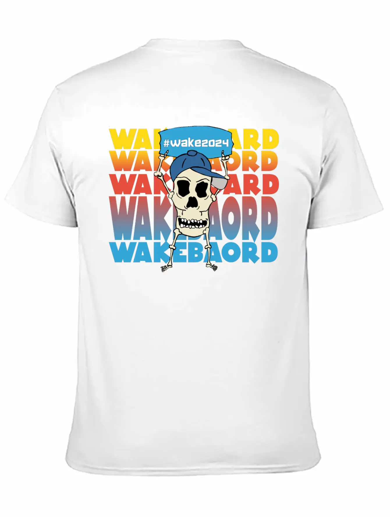 Watersport Wakeboard Waterski Support #wake2024 Stylish Everyday T-Shirt – Unisex Basic Cotton Tee