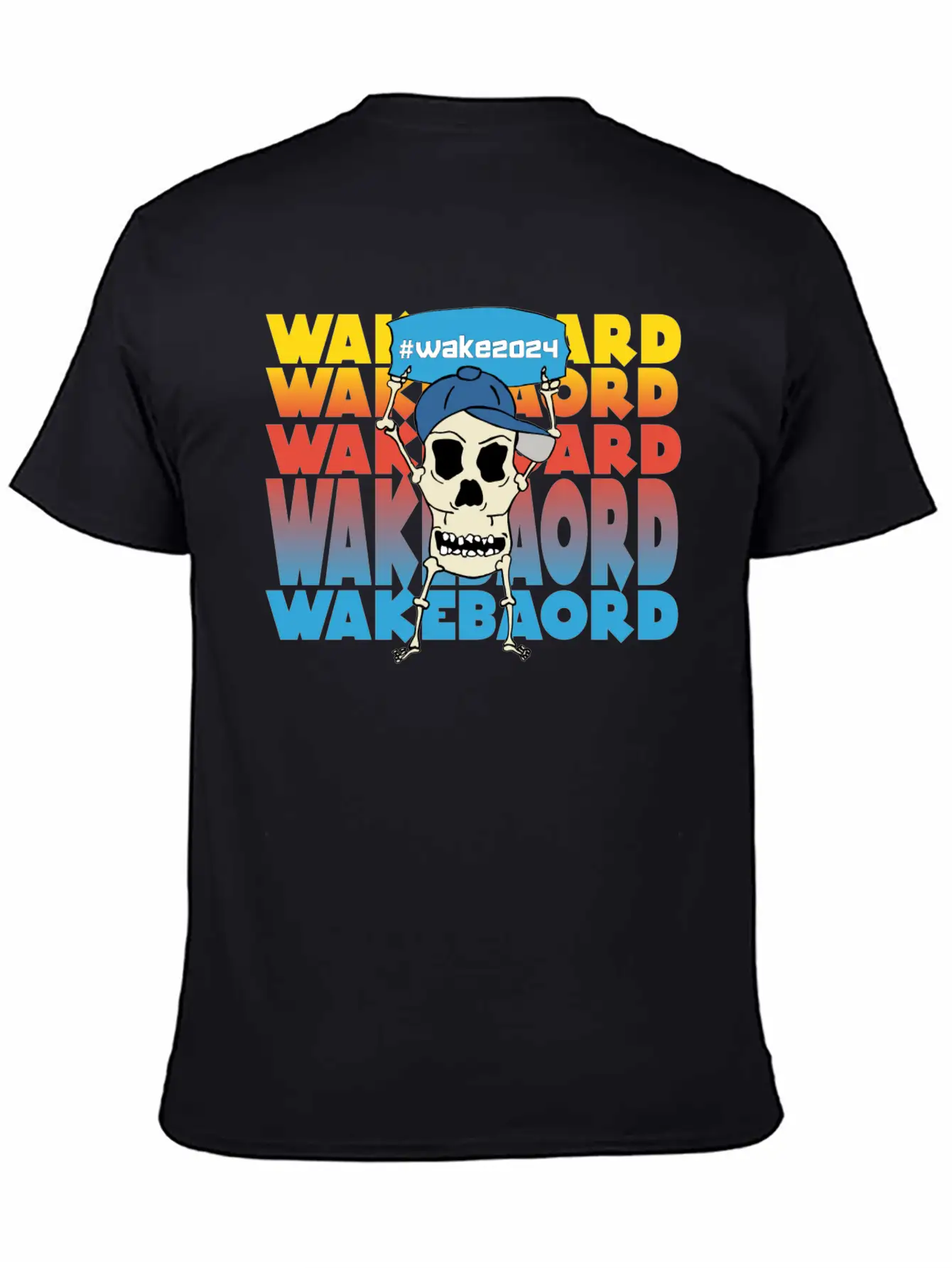 Watersport Wakeboard Waterski Support #wake2024 Stylish Everyday T-Shirt – Unisex Basic Cotton Tee