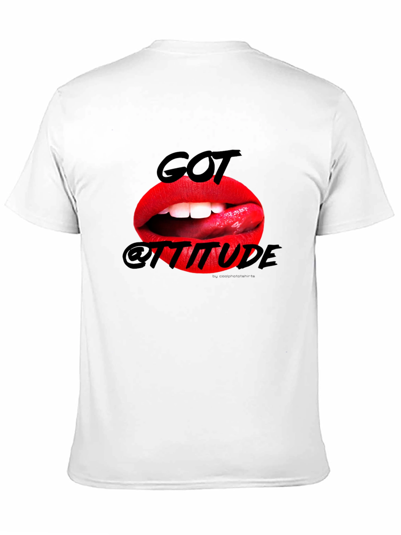 Got Attitude Graphic Print Mens Black T-Shirt